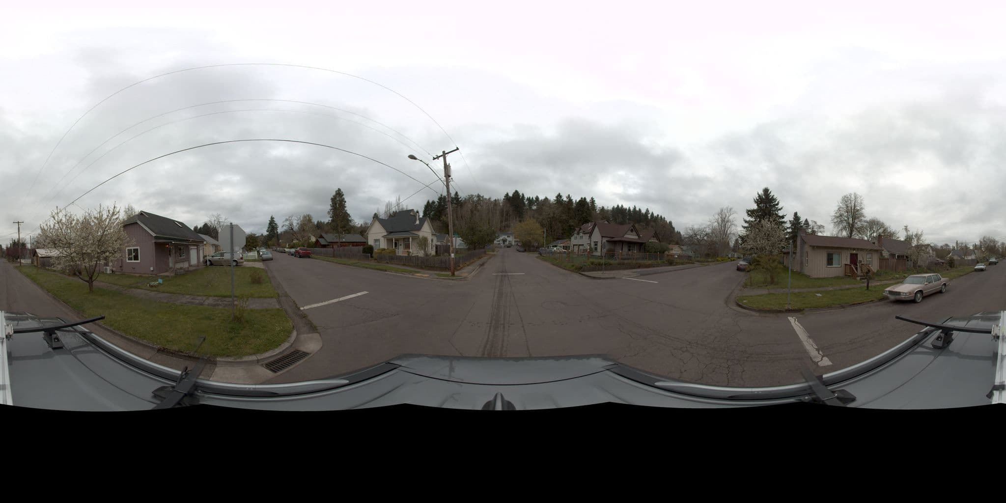 Street view near Black Cat Inn, Creswell — © rking (CC BY-SA · Mapillary)