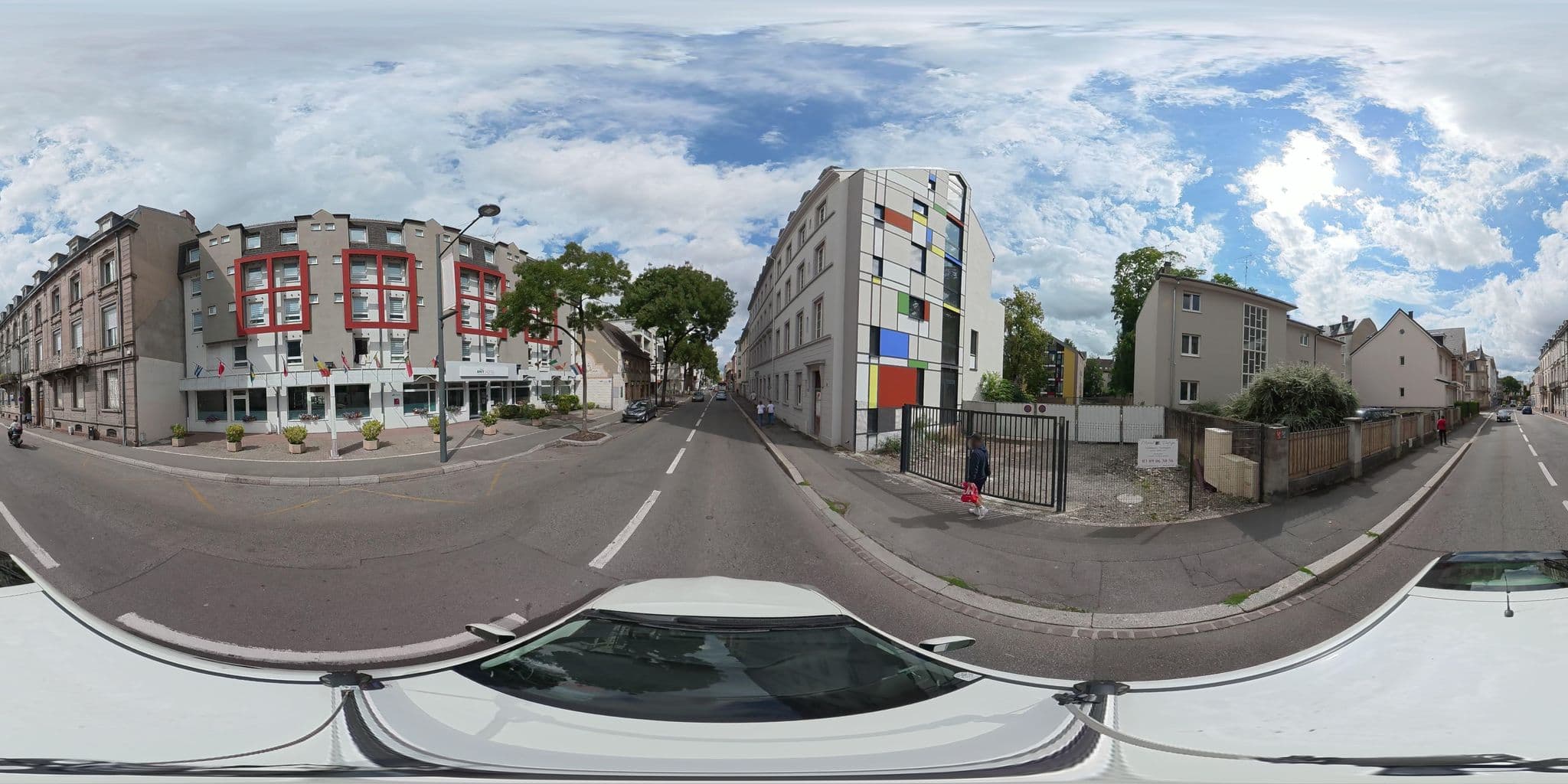 Street view near Brit Hôtel, Mulhouse — © osmplus_org (CC BY-SA · Mapillary)