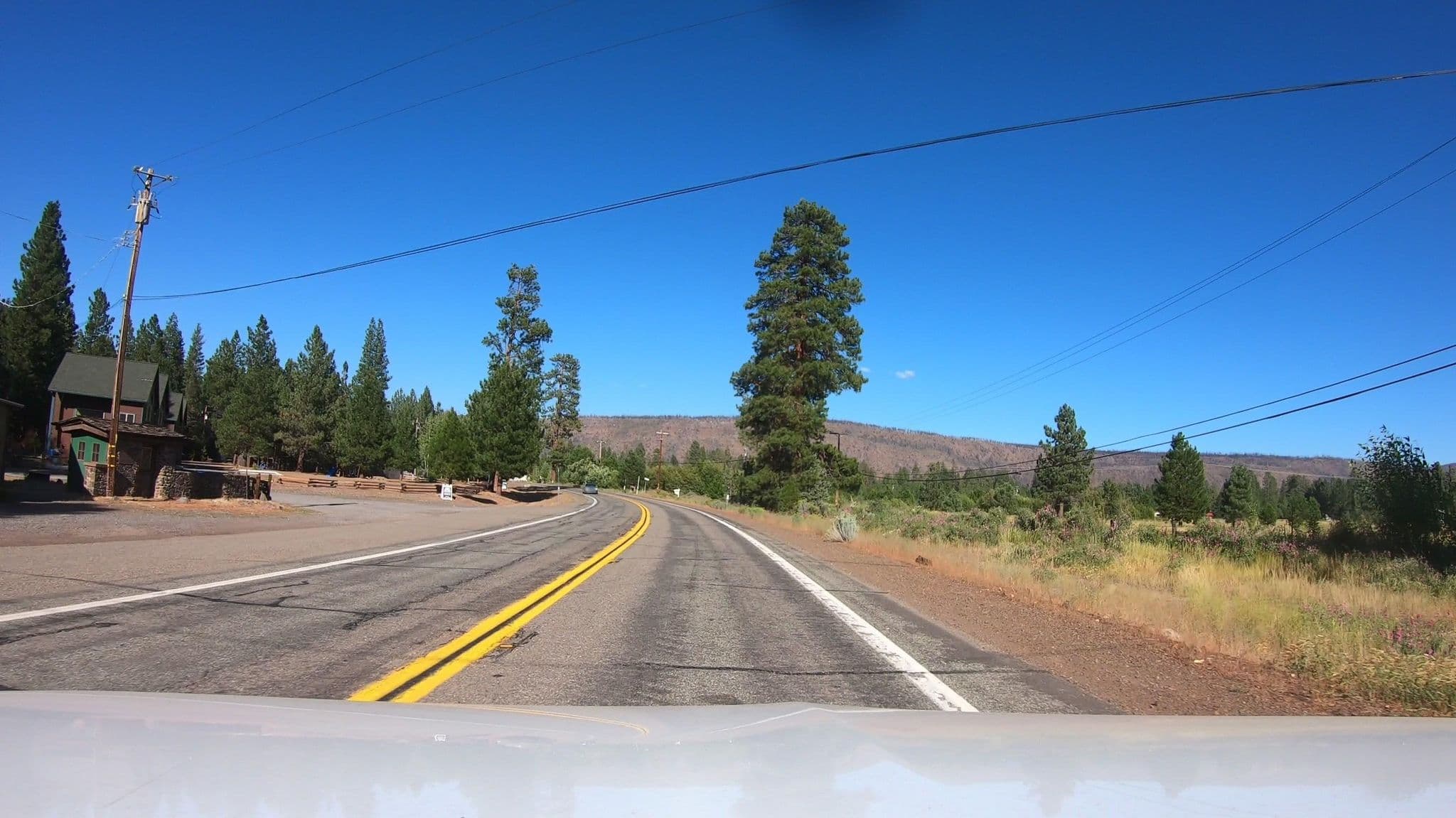 Street view near Hat Creek Lodge, Burney — © networklanman (CC BY-SA · Mapillary)
