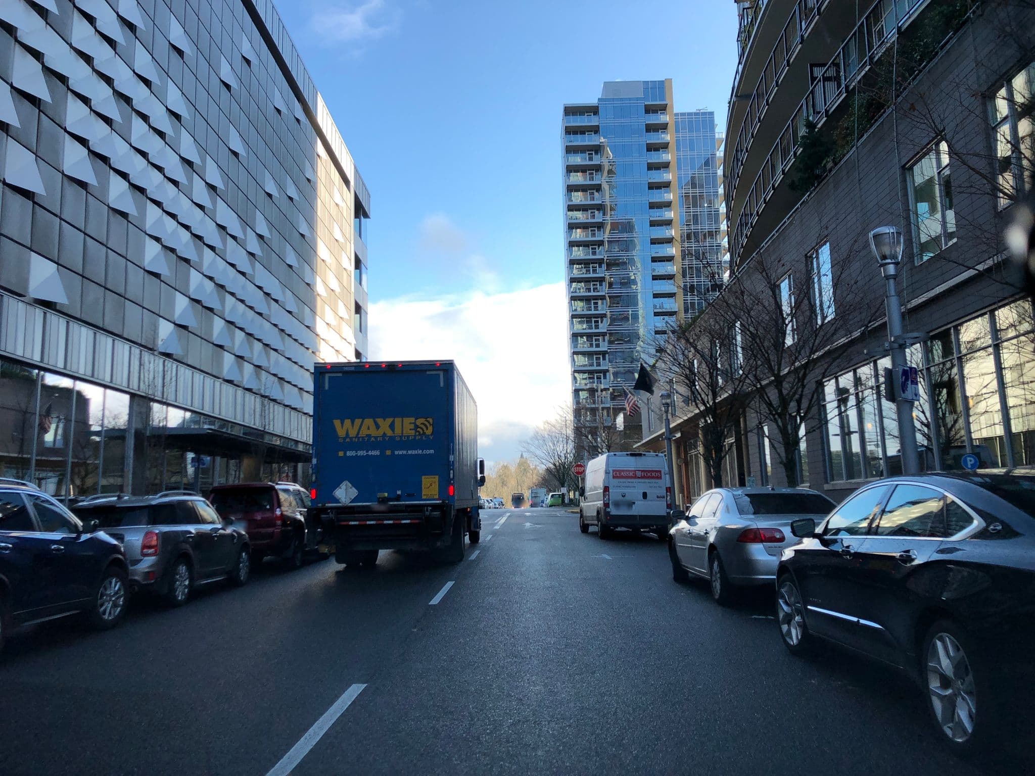 Street view near OHSU Rood Family Pavilion, Portland — © billwatersiii (CC BY-SA · Mapillary)