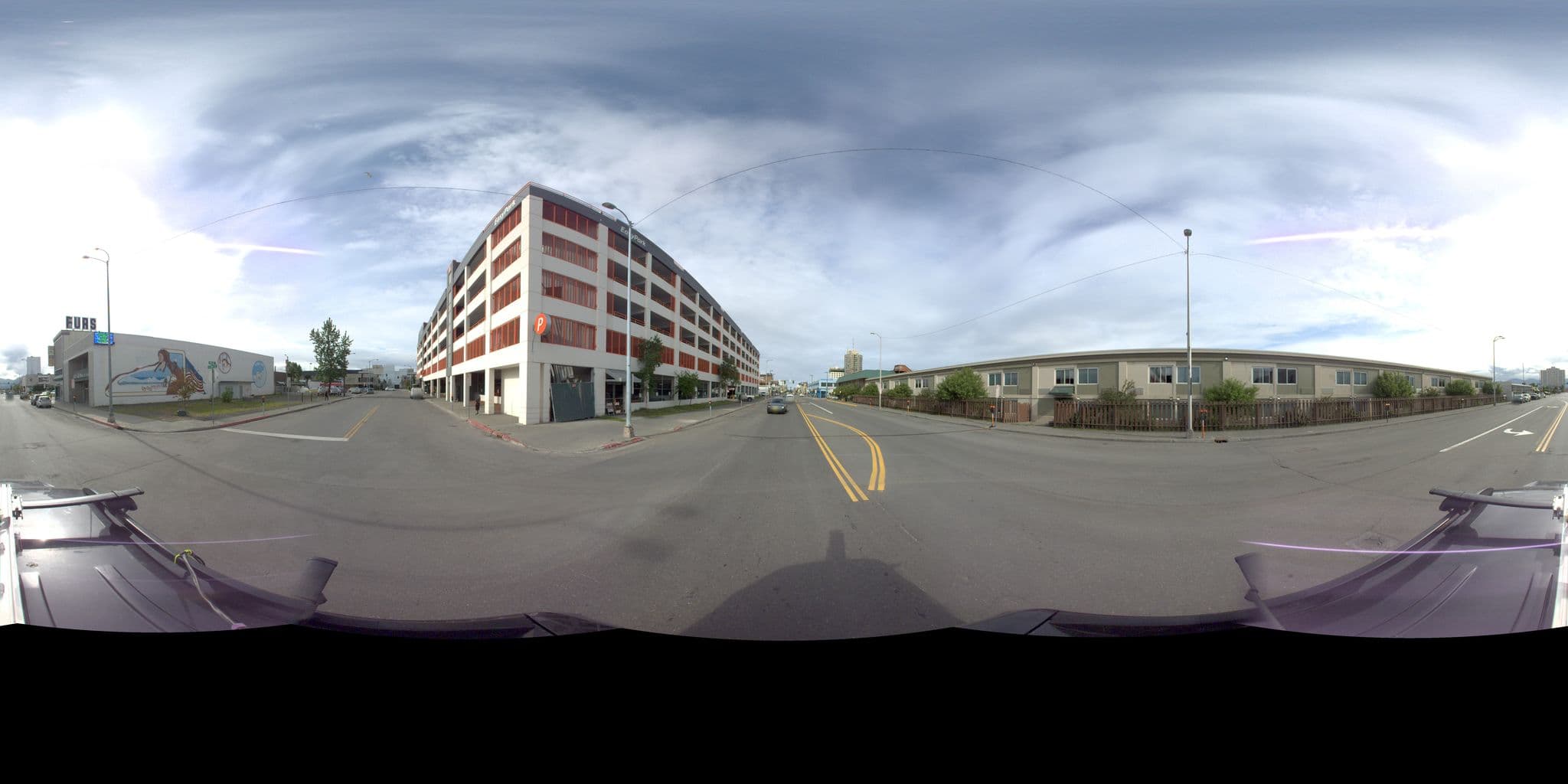 Street view near Aviator Hotel Anchorage, Anchorage — © kinneyeng (CC BY-SA · Mapillary)