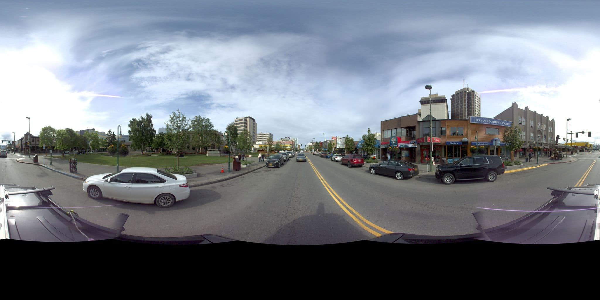 Street view near Talkeetna Alaskan Lodge, Anchorage — © kinneyeng (CC BY-SA · Mapillary)