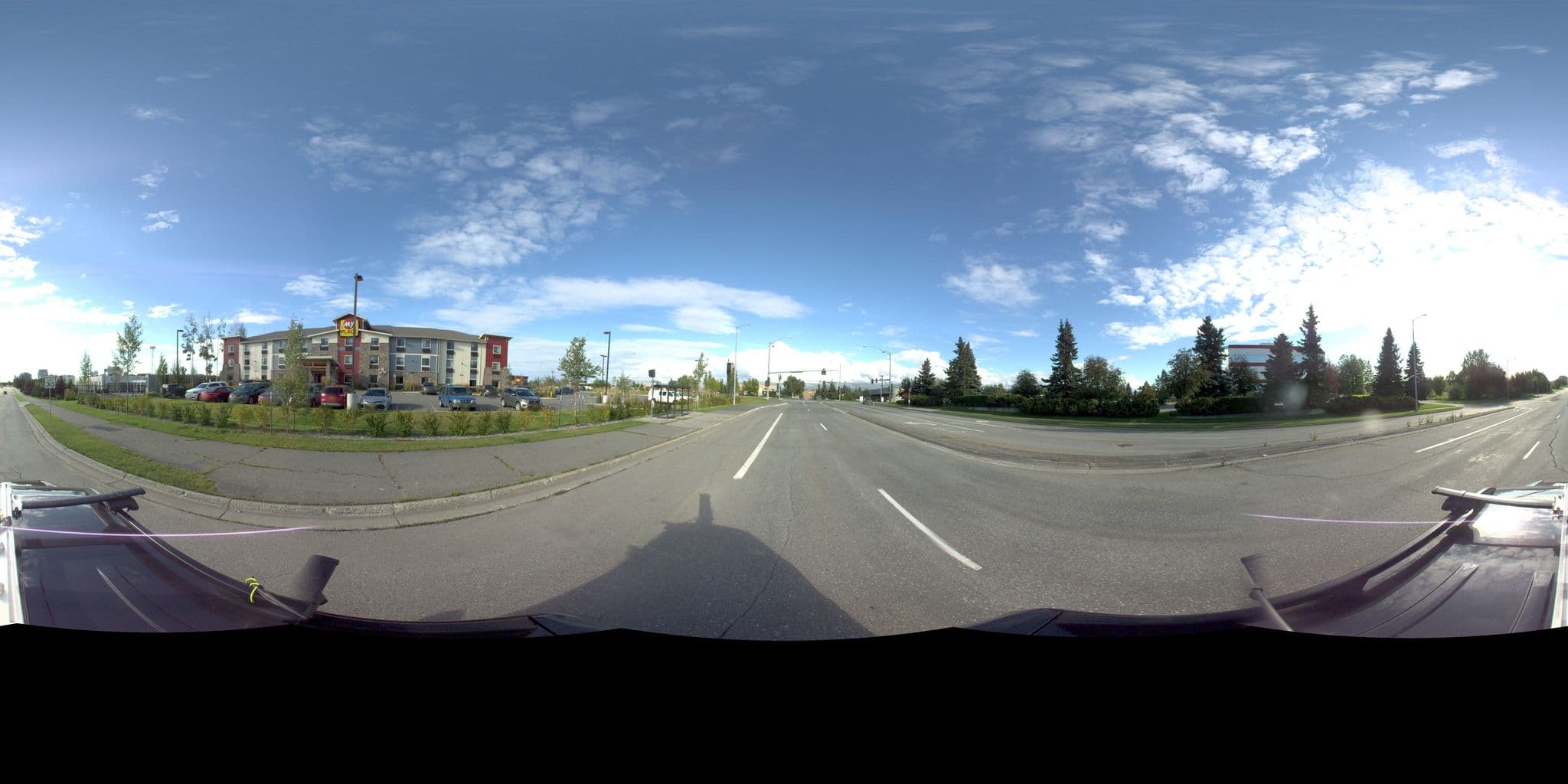 Street view near My Place Hotel, Anchorage — © kinneyeng (CC BY-SA · Mapillary)