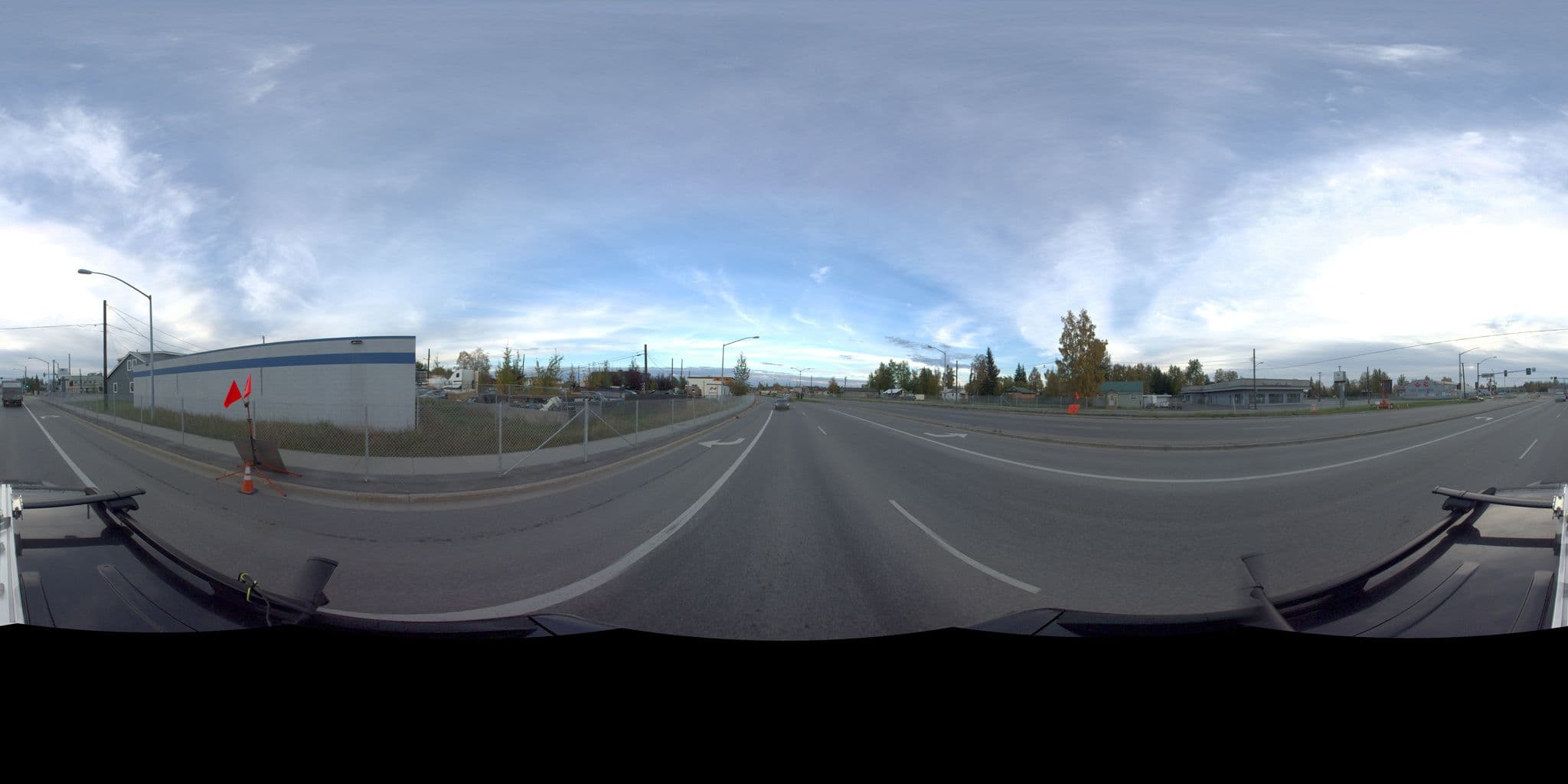 Street view near Gaffney Hotel & Apartments, Fairbanks — © kinneyeng (CC BY-SA · Mapillary)