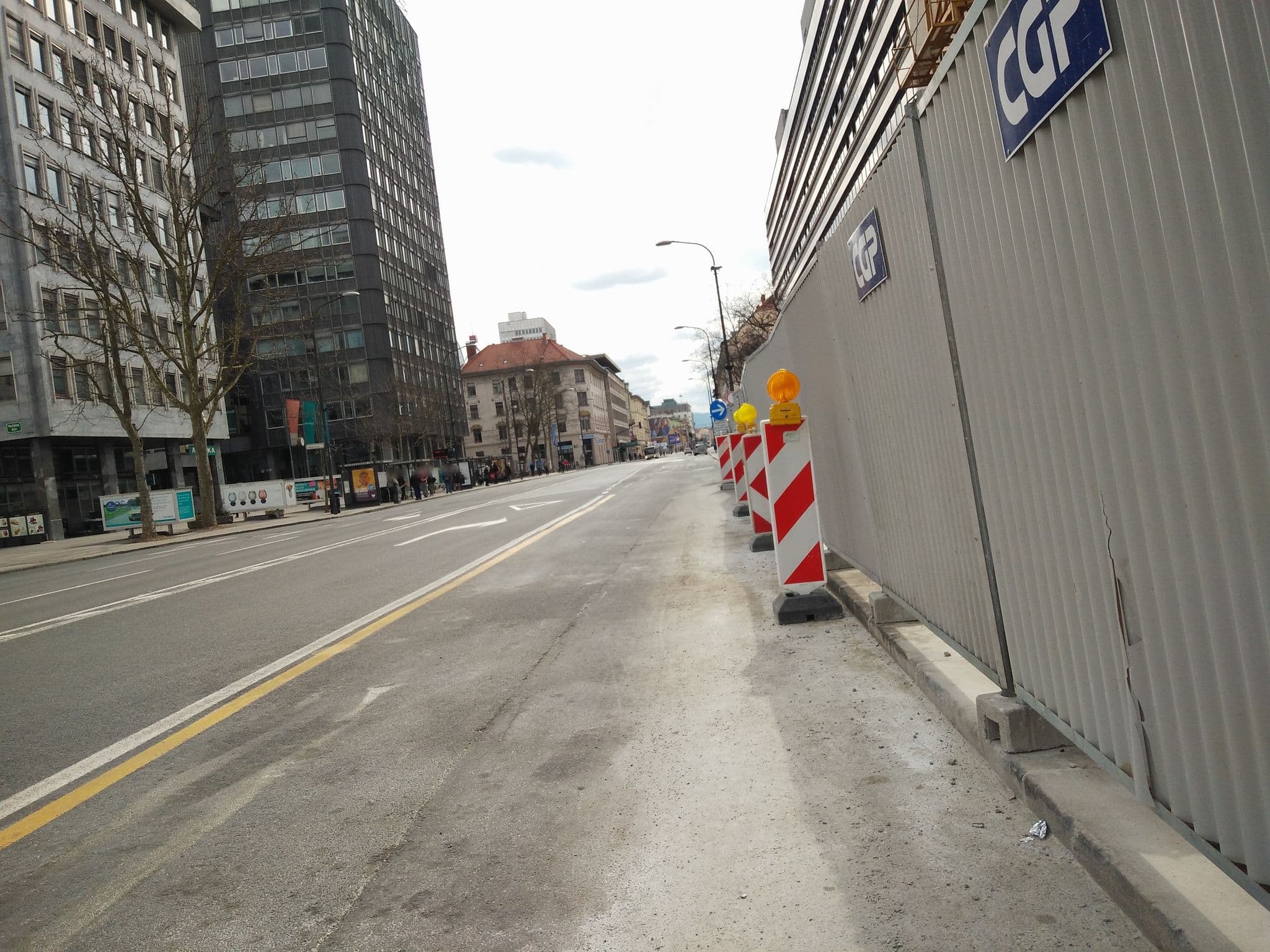 Street view near Hotel Intercontinental, Ljubljana — © map_hard (CC BY-SA · Mapillary)