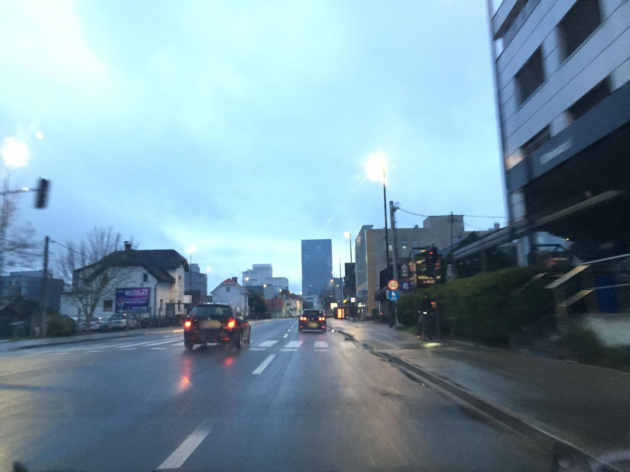 Street view near Nitro rooms building, Ljubljana — © igorzo (CC BY-SA · Mapillary)