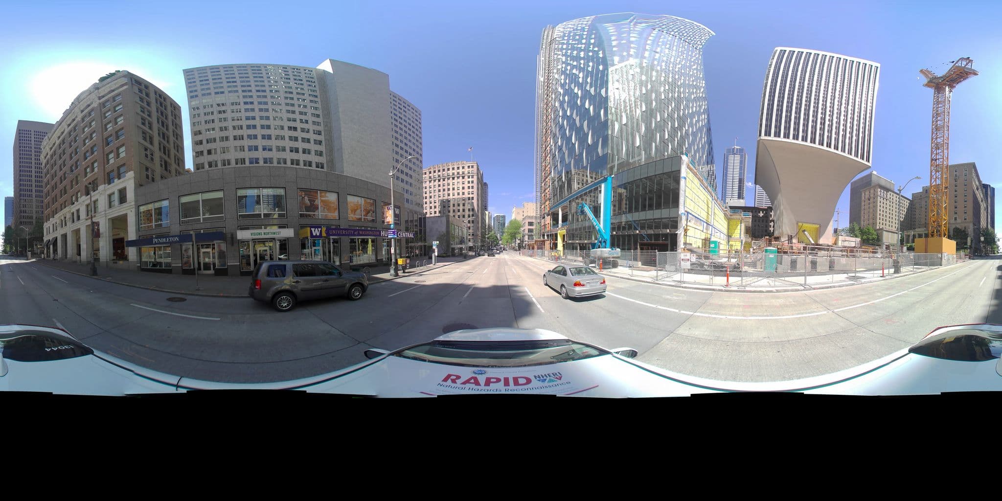 Street view near OMS, Seattle — © uwrapid (CC BY-SA · Mapillary)