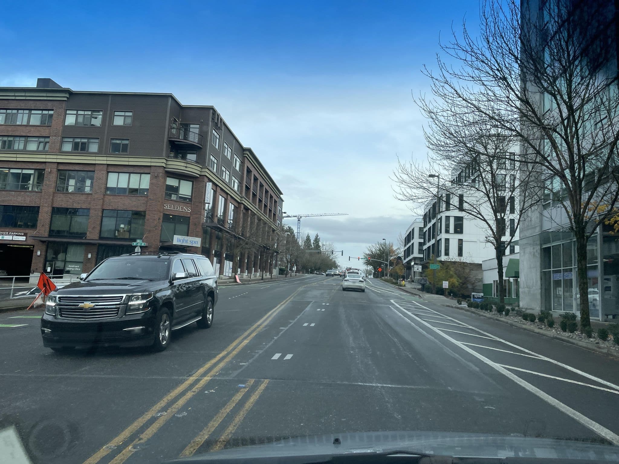 Street view near Sylva on Main Apartments, Bellevue — © flapperT (CC BY-SA · Mapillary)