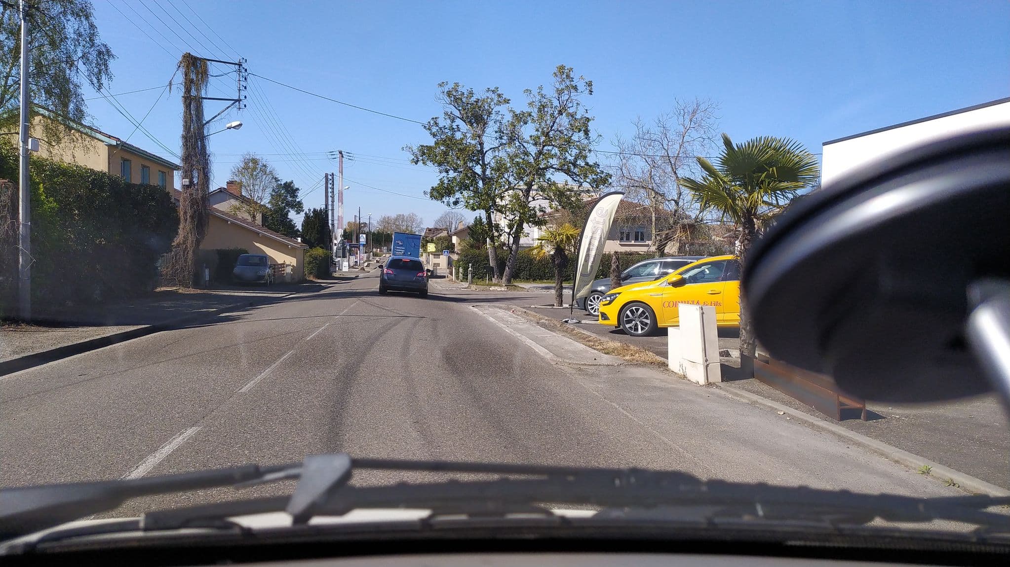 Street view near Gîte du Pied Levé, Nogaro — © yeelel (CC BY-SA · Mapillary)