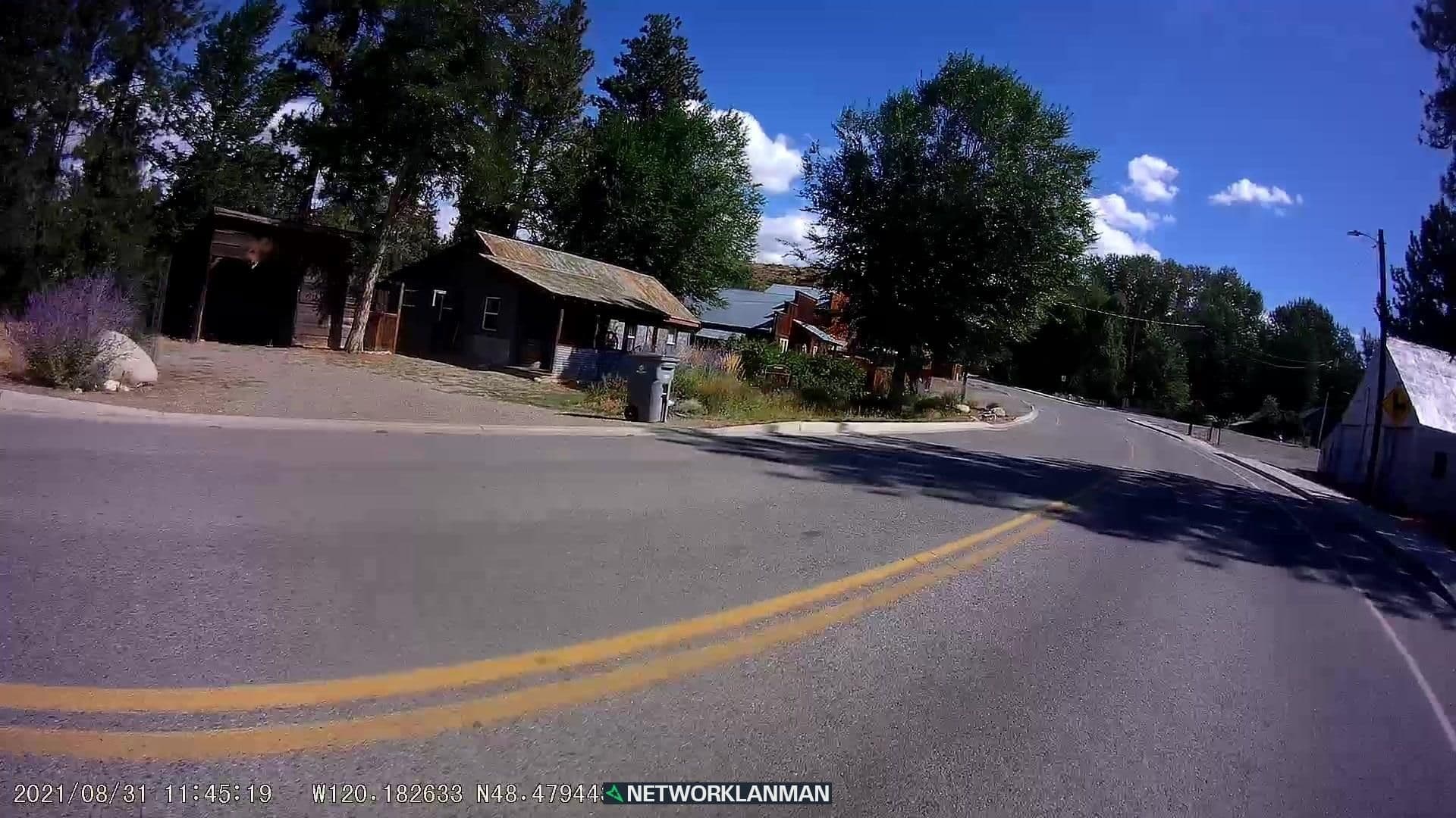 Street view near Bernie's on the Buff, Okanogan — © networklanman (CC BY-SA · Mapillary)