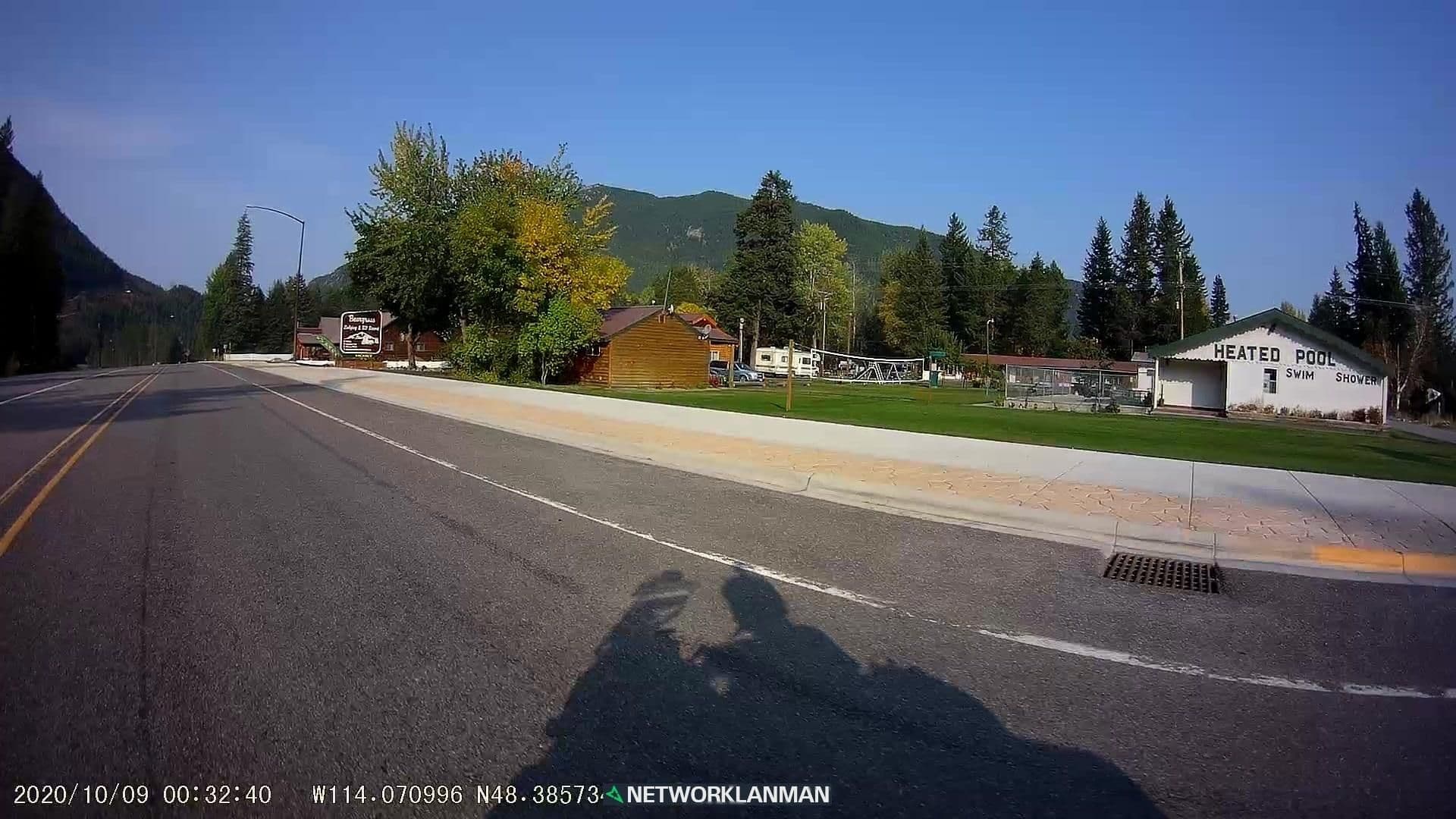 Street view near Crooked Tree Motel, Columbia Falls — © networklanman (CC BY-SA · Mapillary)