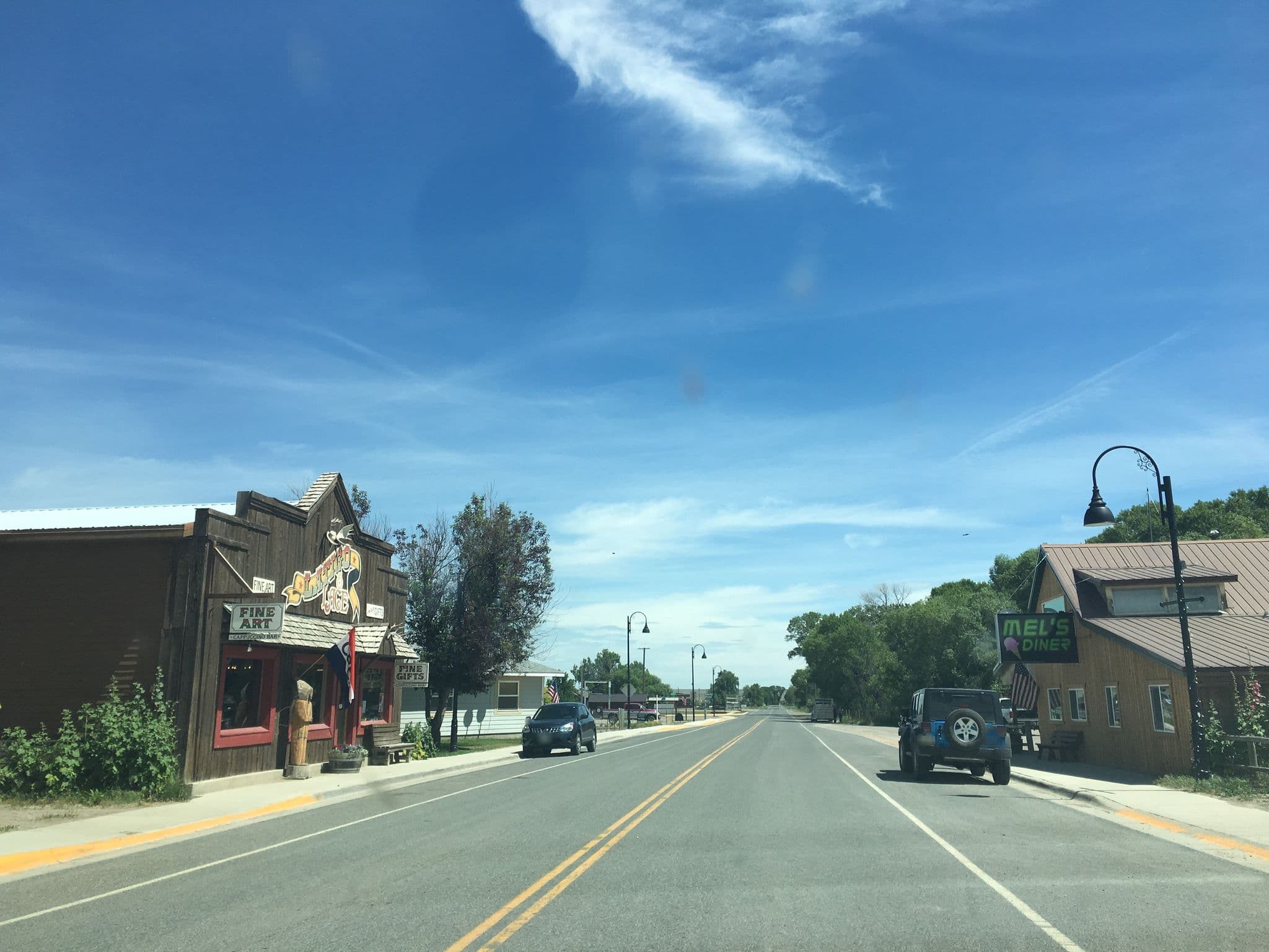 Street view near Bunkhouse Inn, Choteau — © nigelramsay (CC BY-SA · Mapillary)