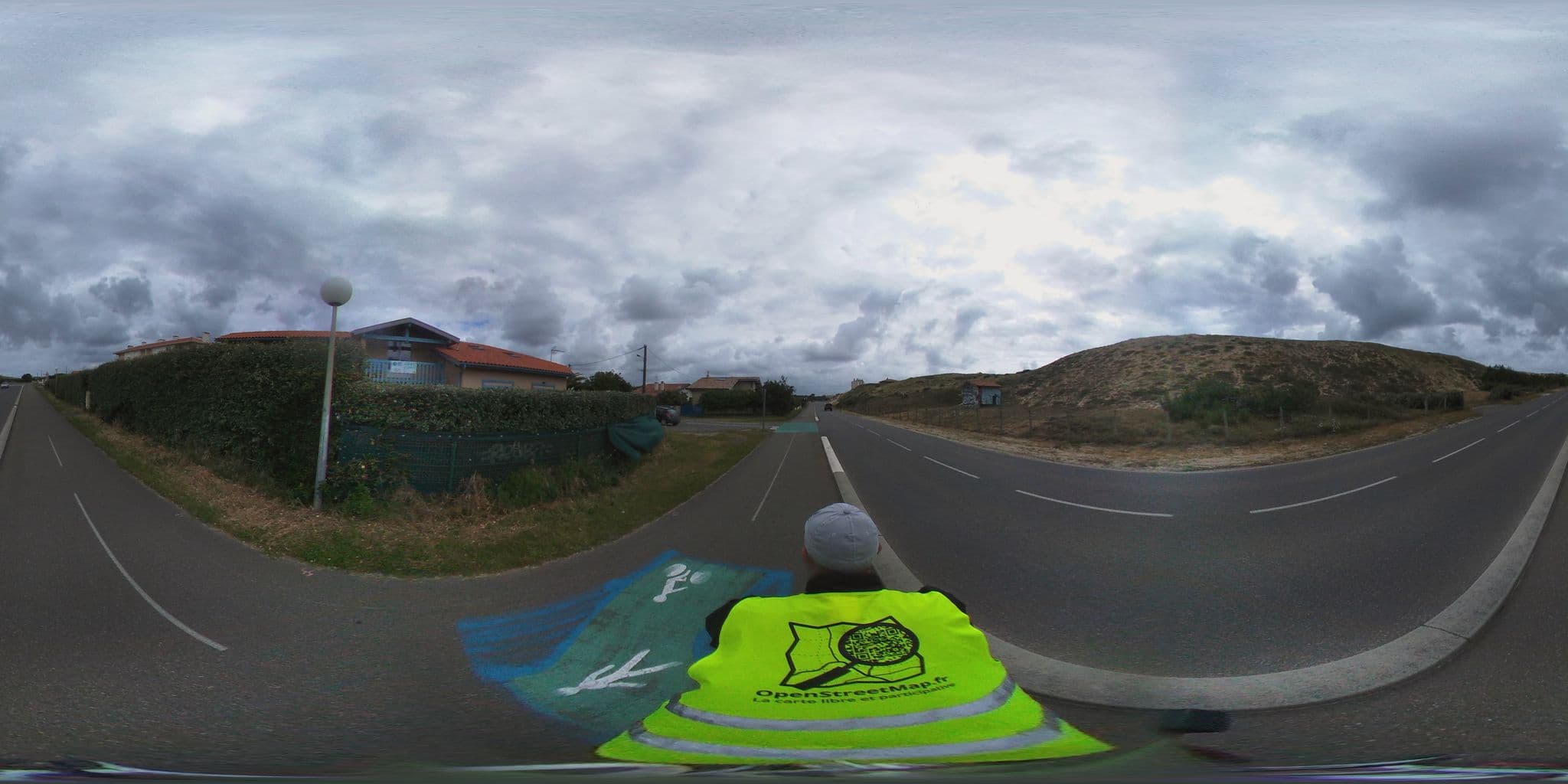 Street view near Facciosnao Surf House, Capbreton — © ev1velodyssee (CC BY-SA · Mapillary)
