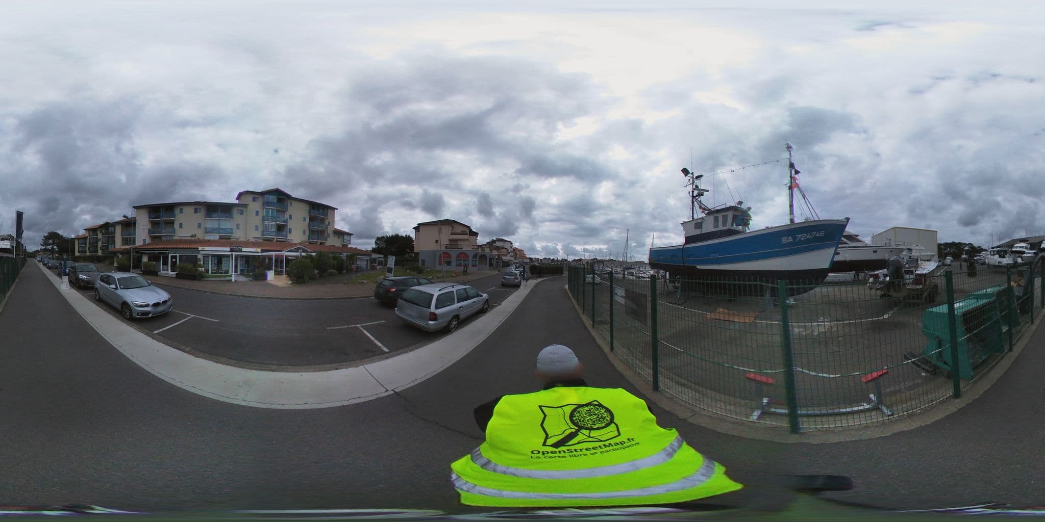 Street view near Apartment Quai de la Pecherie, Capbreton — © ev1velodyssee (CC BY-SA · Mapillary)
