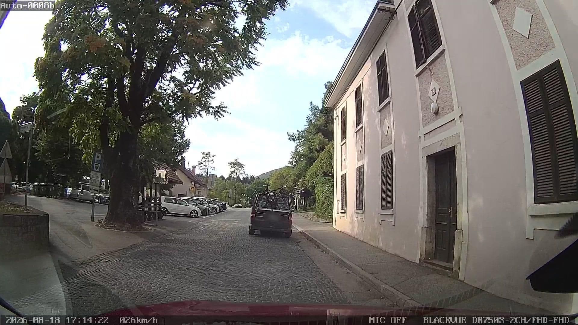 Street view near Hotel Kristal, Straža — © rdnnk (CC BY-SA · Mapillary)