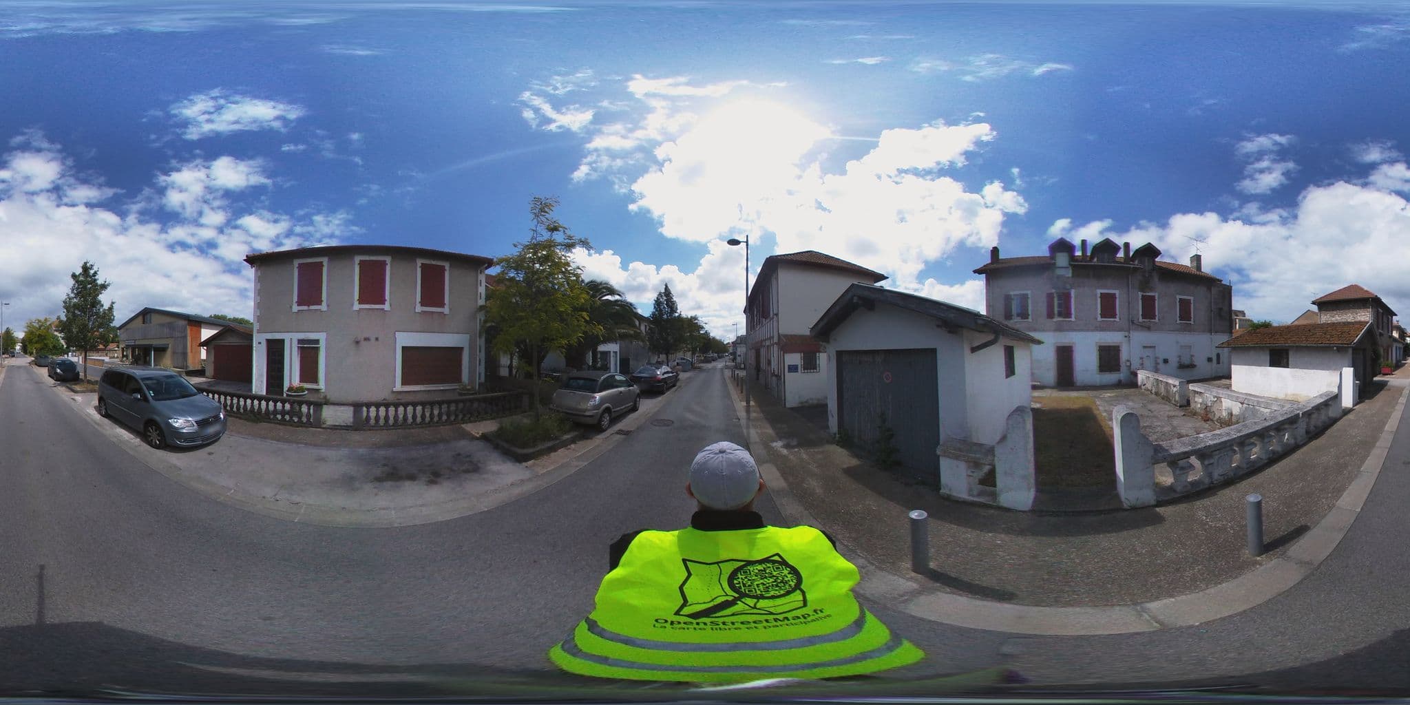 Street view near Hôtel Restaurant Bar Aire Eder, Boucau — © ev1velodyssee (CC BY-SA · Mapillary)
