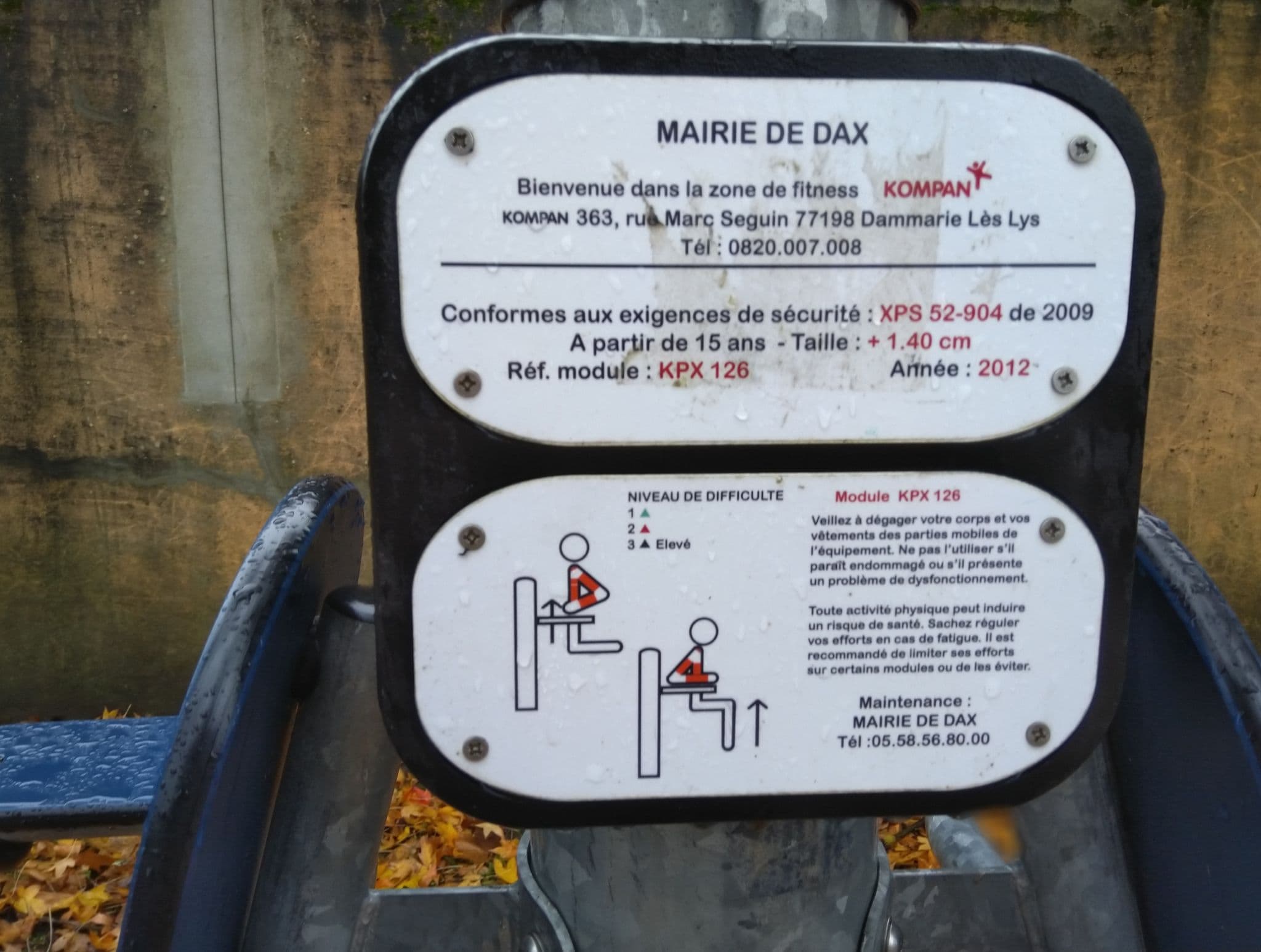 Street view near Complexe Dax Thermal, Dax — © blef (CC BY-SA · Mapillary)