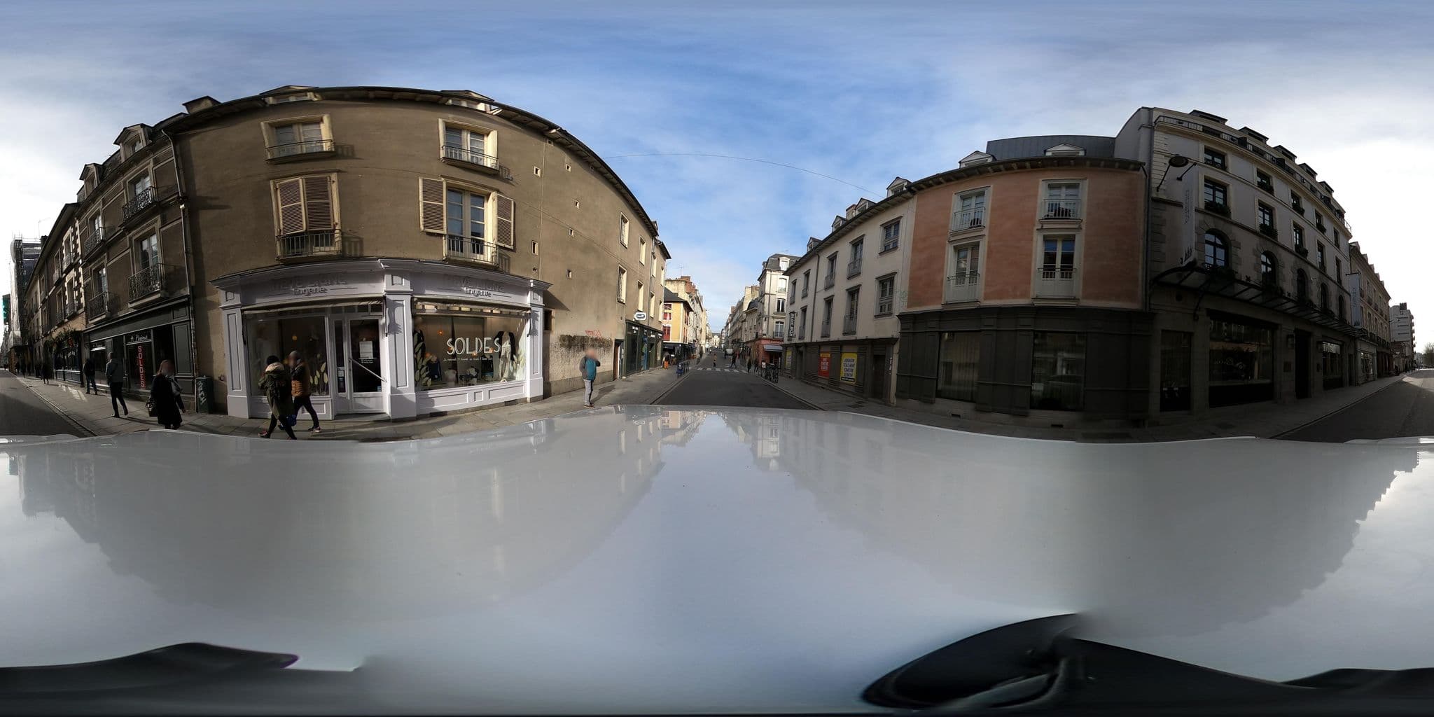 Street view near Balthazar Hôtel & Spa Rennes - MGallery, Rennes — © Caramel (CC BY-SA · Mapillary)