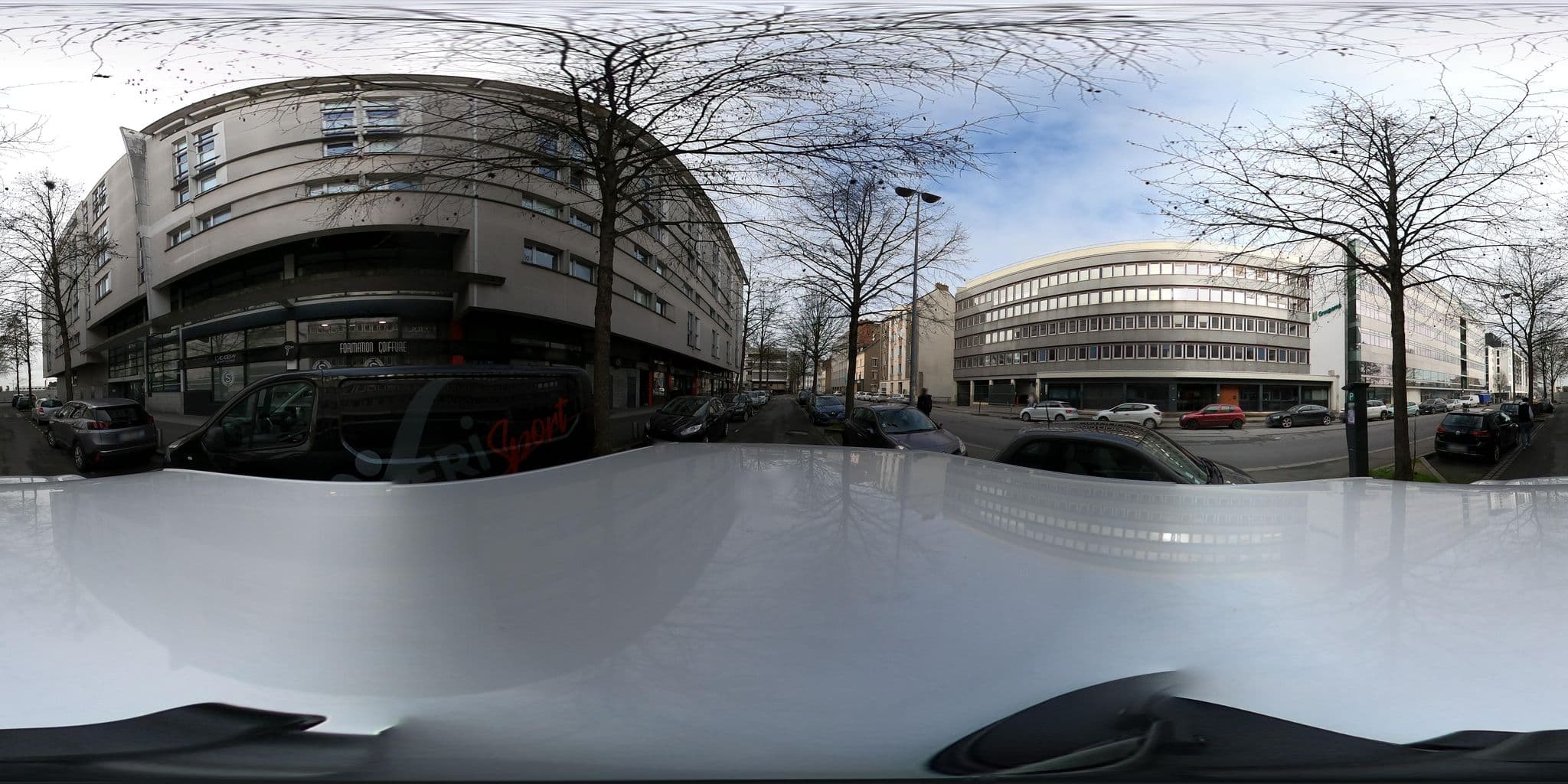 Street view near L'Apparté, Rennes — © Caramel (CC BY-SA · Mapillary)