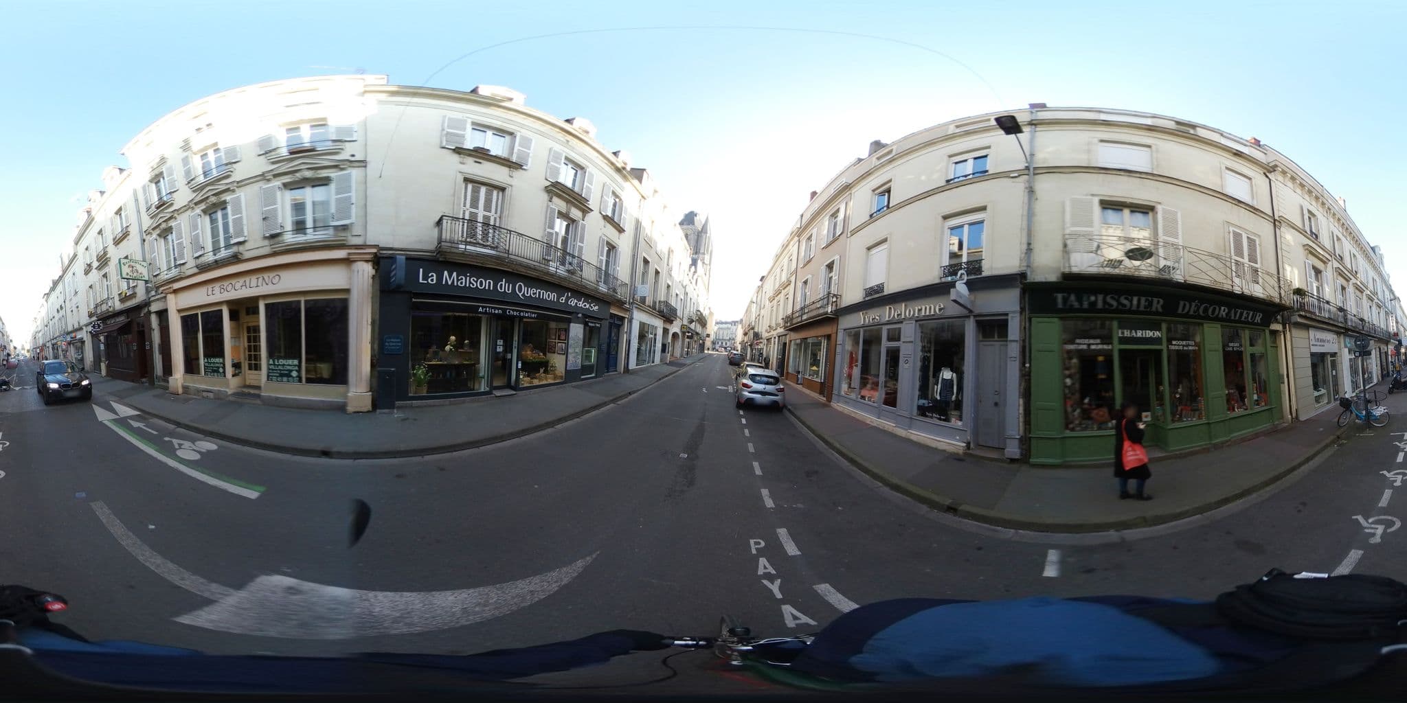 Street view near Prasadh Banana Leaf, Angers — © c_mobilite (CC BY-SA · Mapillary)