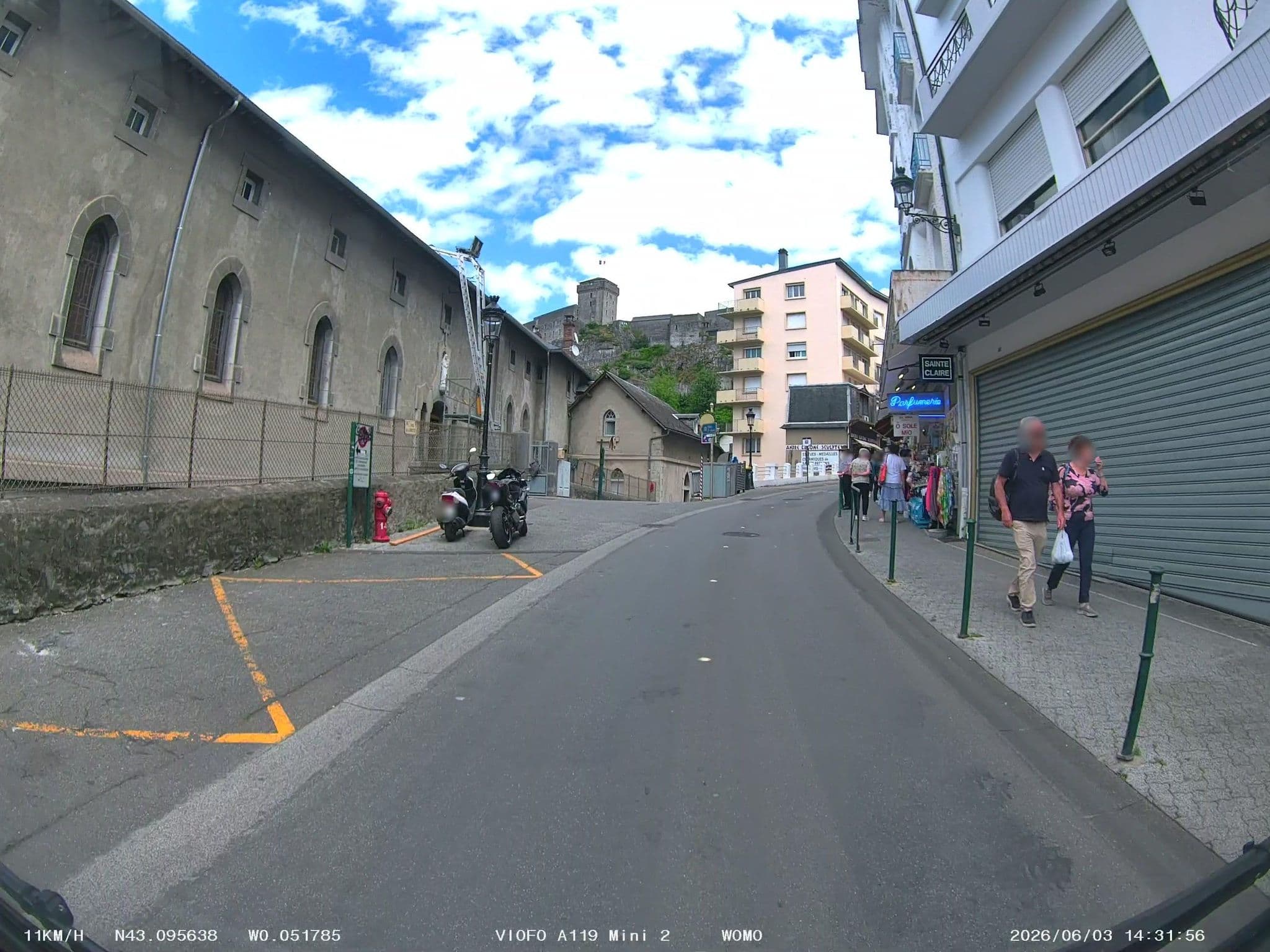 Street view near The Originals City, Hôtel Astoria Vatican, Lourdes (Inter-Hotel), Lourdes — © soulcover (CC BY-SA · Mapillary)