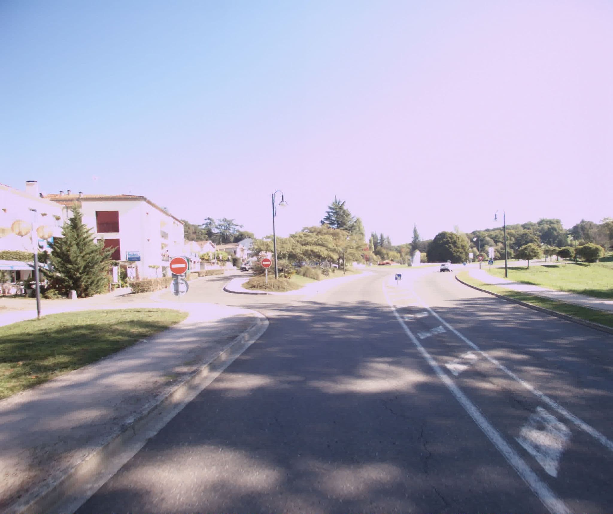 Street view near Hôtel Restaurant l'Oustal, Cazaubon — © sogefi (CC BY-SA · Mapillary)