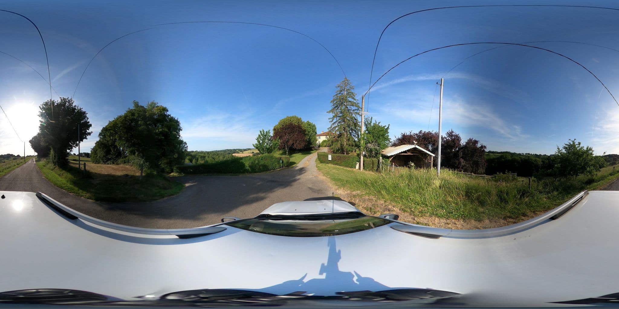 Street view near La Maison de Bazugues, Miélan — © jm-doux (CC BY-SA · Mapillary)