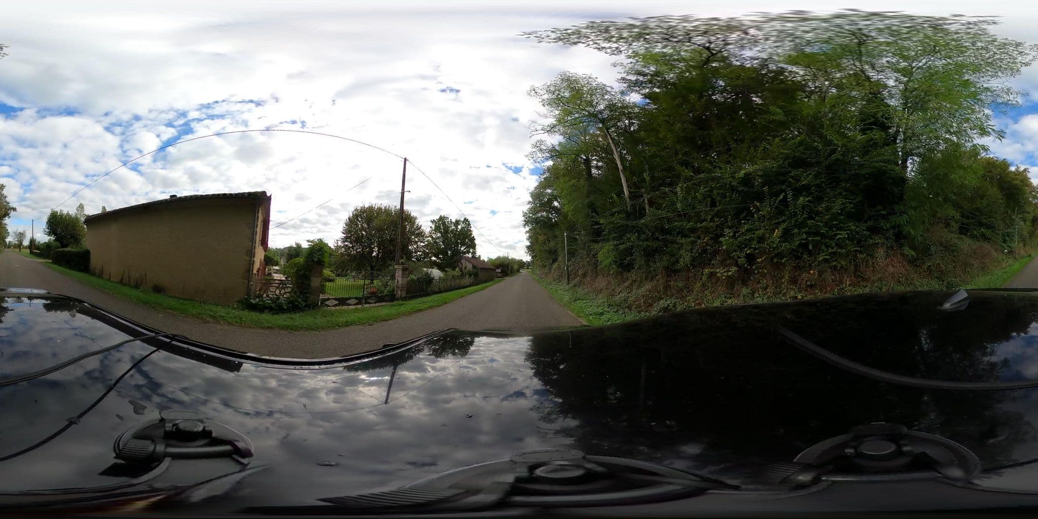 Street view near La Ferme des Grisettes, Mirande — © tumblecow (CC BY-SA · Mapillary)