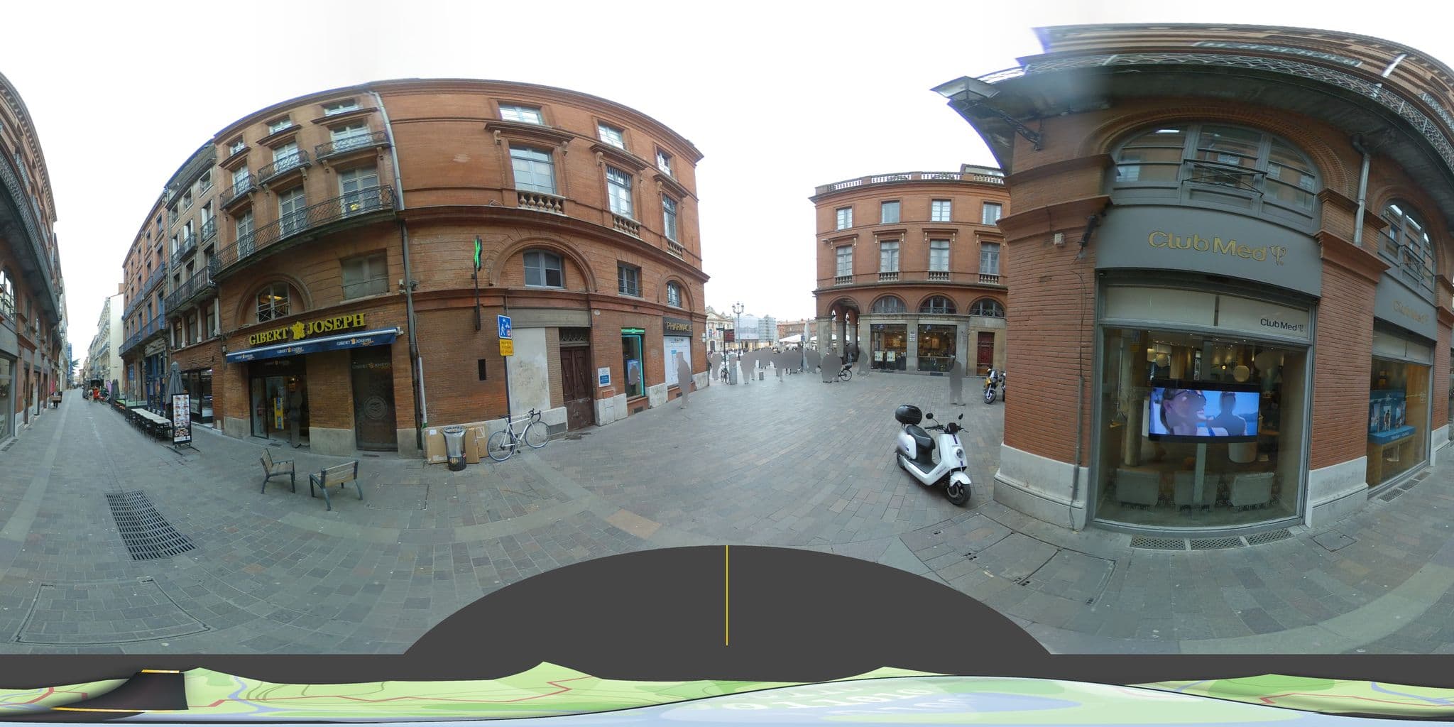 Street view near Hôtel Le Grand Balcon, Toulouse — © tyndare (CC BY-SA · Mapillary)