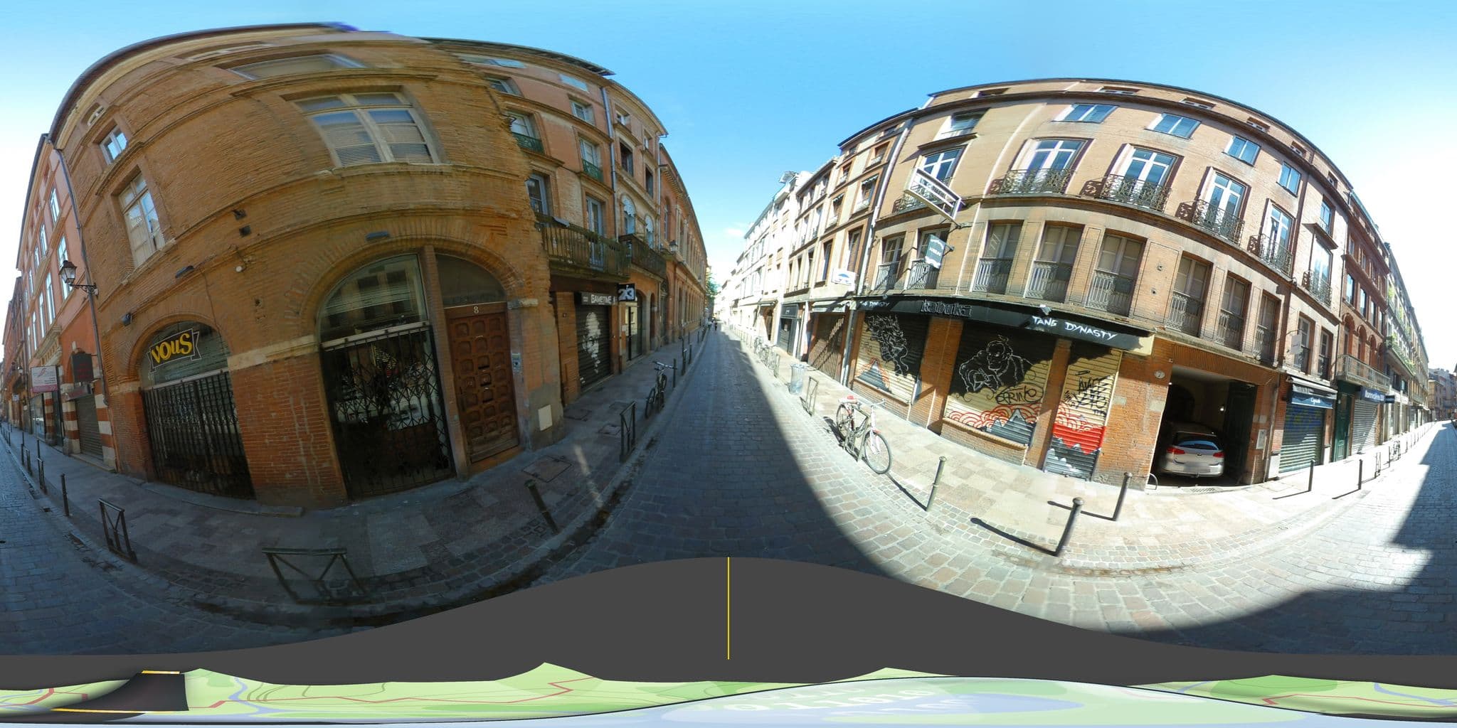 Street view near Alcôve Spa, Toulouse — © tyndare (CC BY-SA · Mapillary)