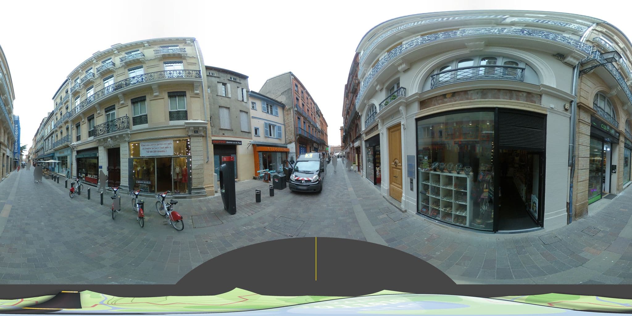 Street view near La Dame du Taur by Cocoonr, Toulouse — © tyndare (CC BY-SA · Mapillary)