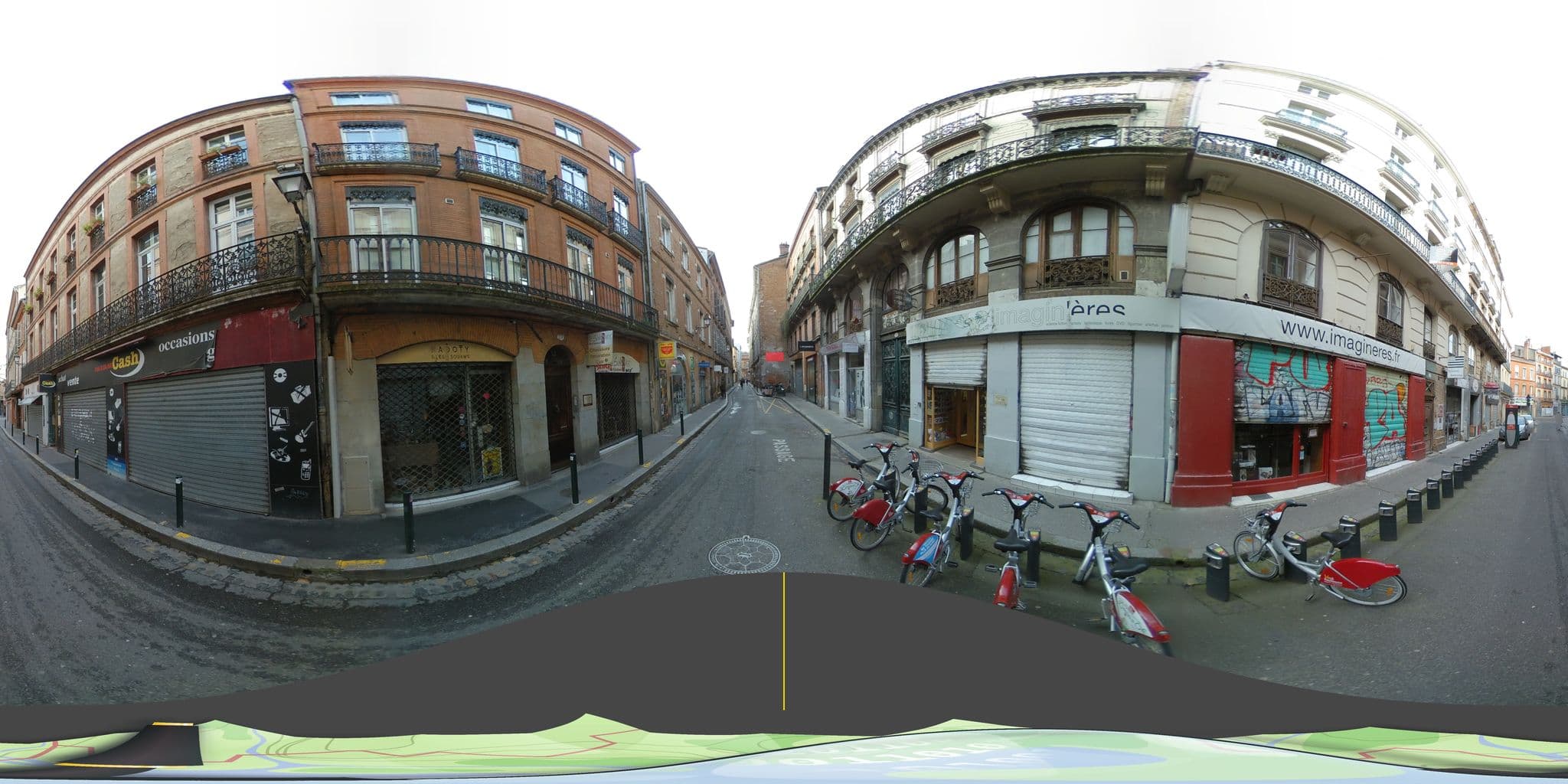 Street view near T2 Design Hypercentre Capitole, Toulouse — © tyndare (CC BY-SA · Mapillary)
