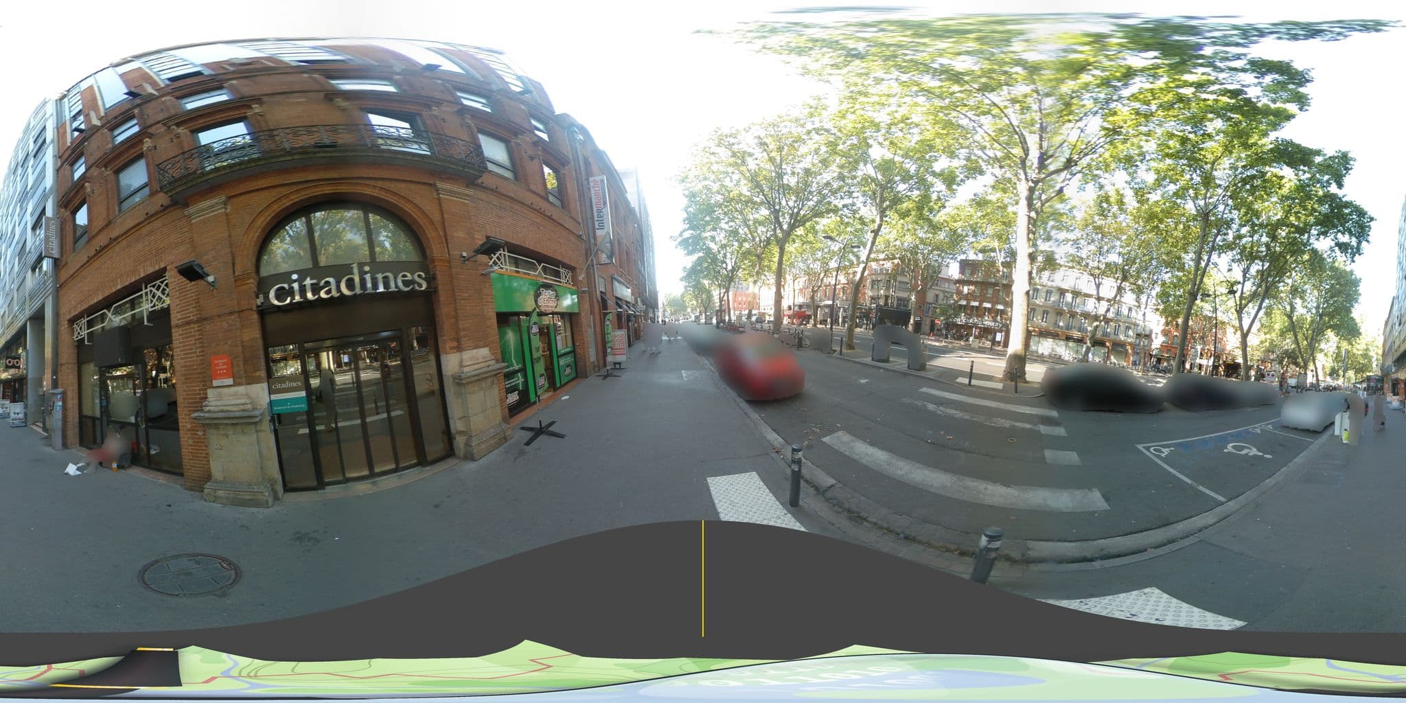 Street view near Citadines Aparthotel Toulouse Wilson, Toulouse — © tyndare (CC BY-SA · Mapillary)