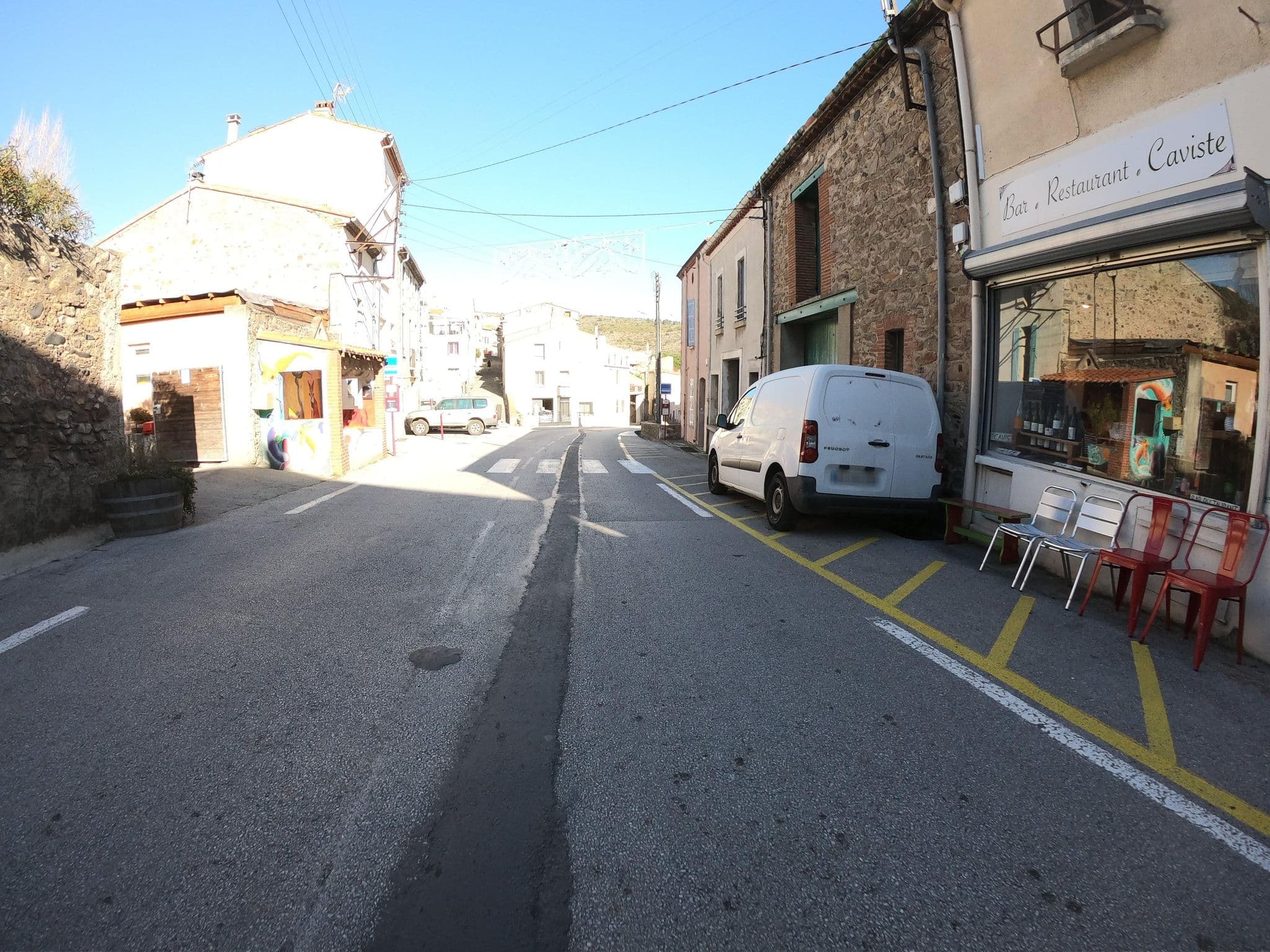 Street view near Domaine des Mathouans, Estagel — © joostjakob (CC BY-SA · Mapillary)