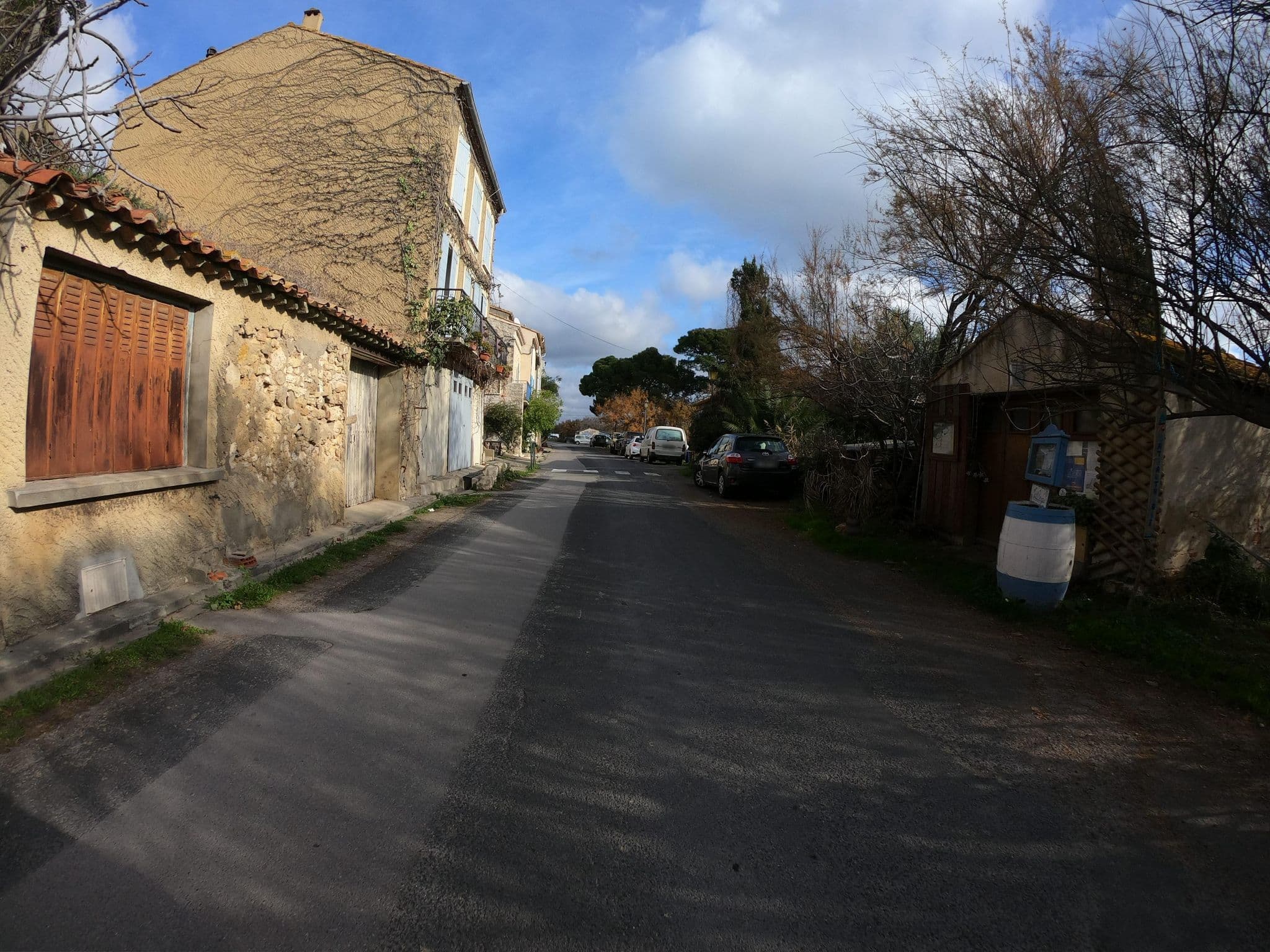 Street view near Hôtel d' Occitanie, Peyriac-de-Mer — © joostjakob (CC BY-SA · Mapillary)