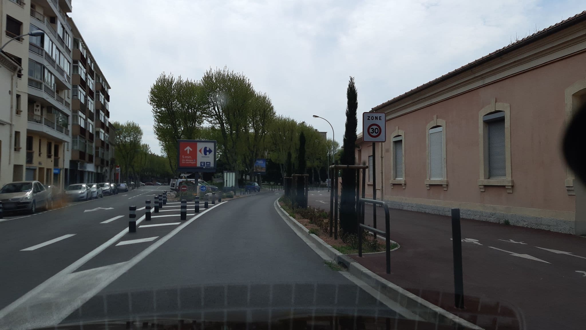 Street view near Château Jonquières, Narbonne — © percherie (CC BY-SA · Mapillary)