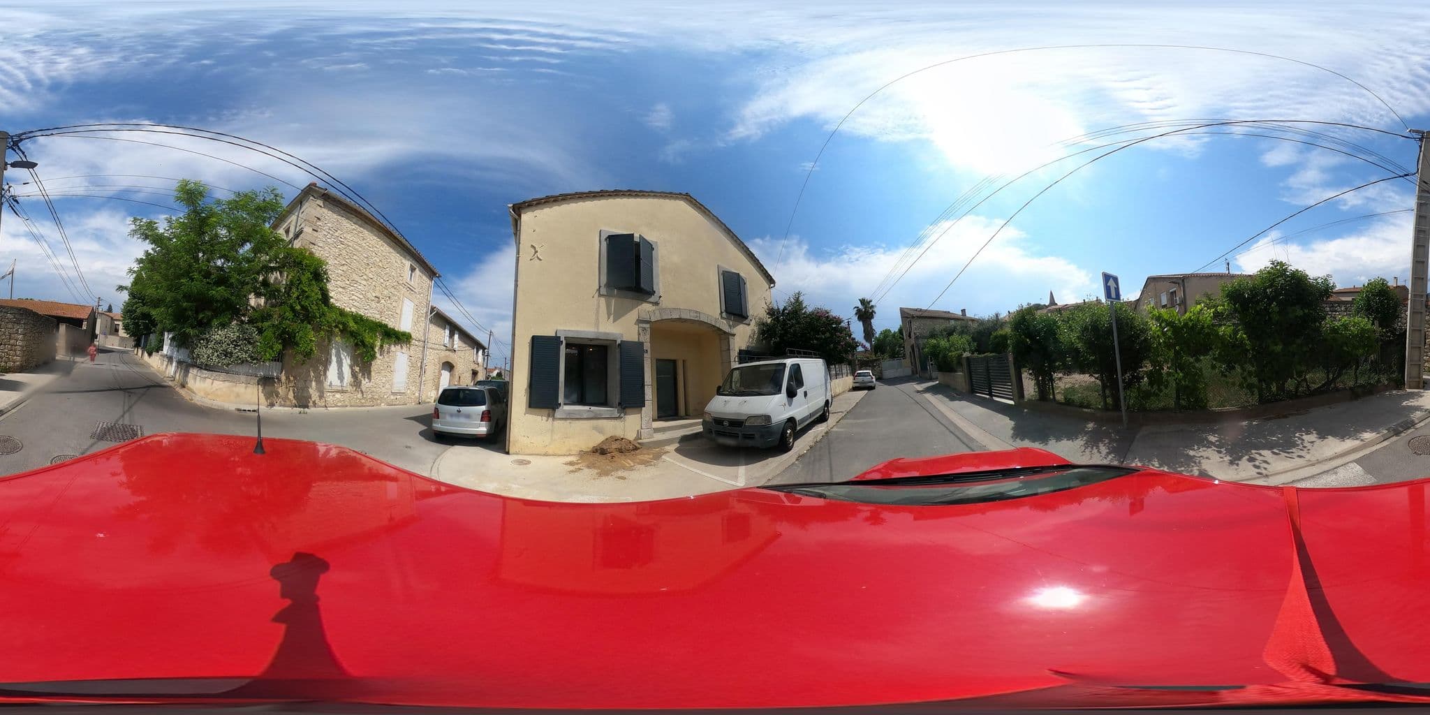 Street view near La Demeure du Pressoir, Moussan — © iterbg (CC BY-SA · Mapillary)