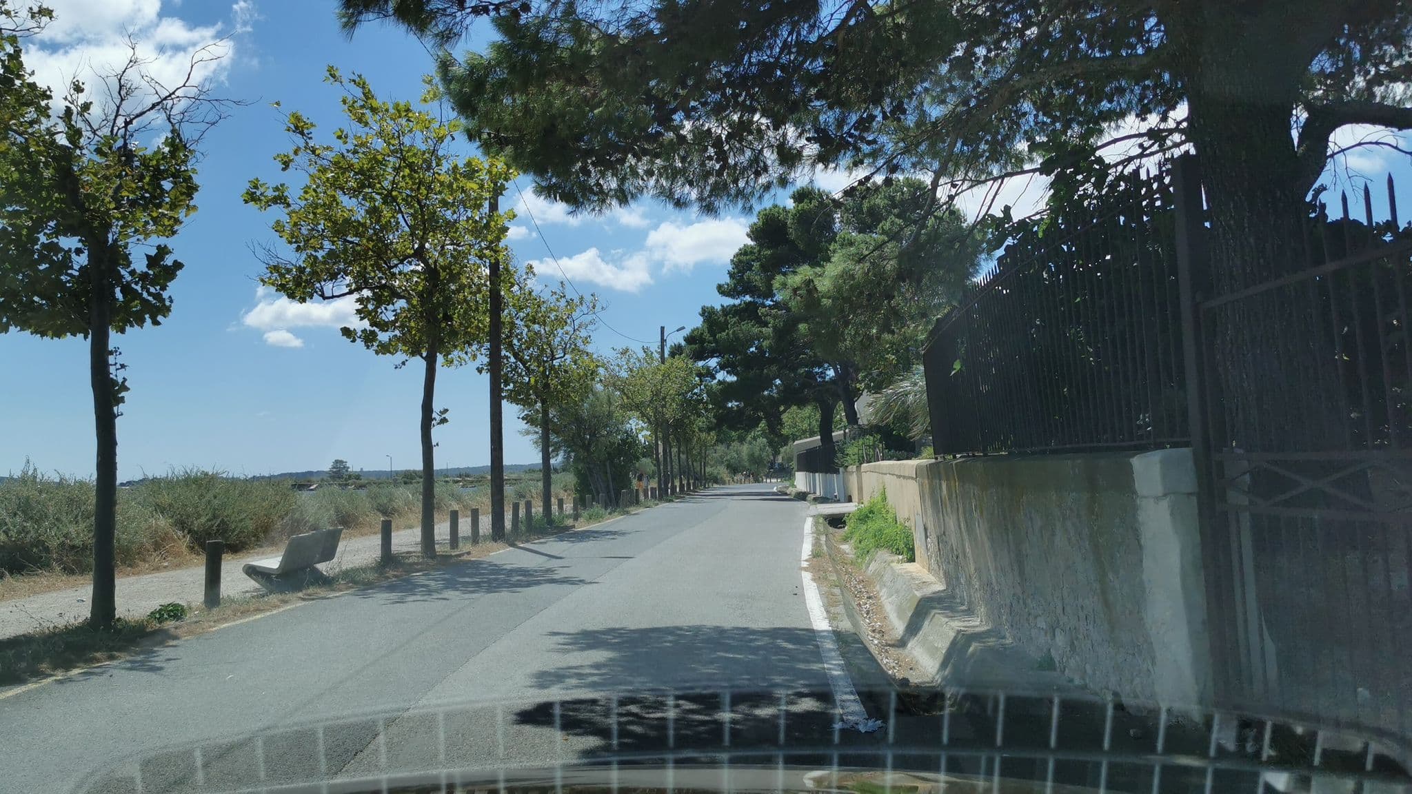 Street view near Le Poisson Bleu, Peyriac-de-Mer — © percherie (CC BY-SA · Mapillary)