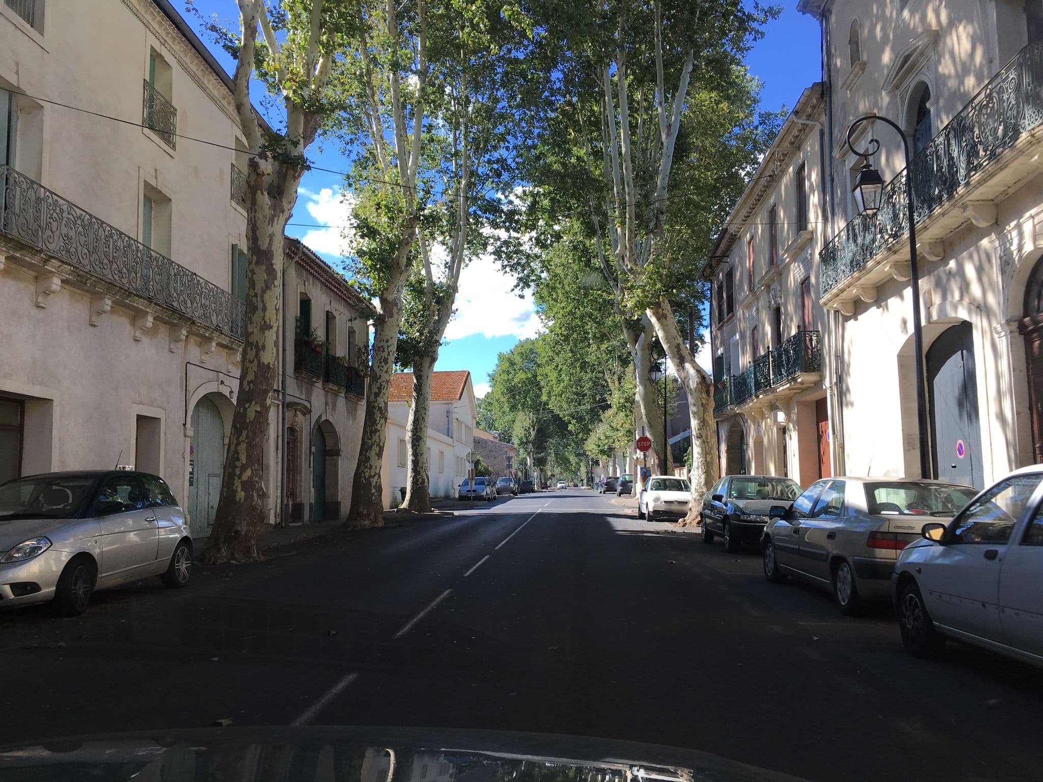 Street view near La Cour d'été, Saint-Thibéry — © df45 (CC BY-SA · Mapillary)
