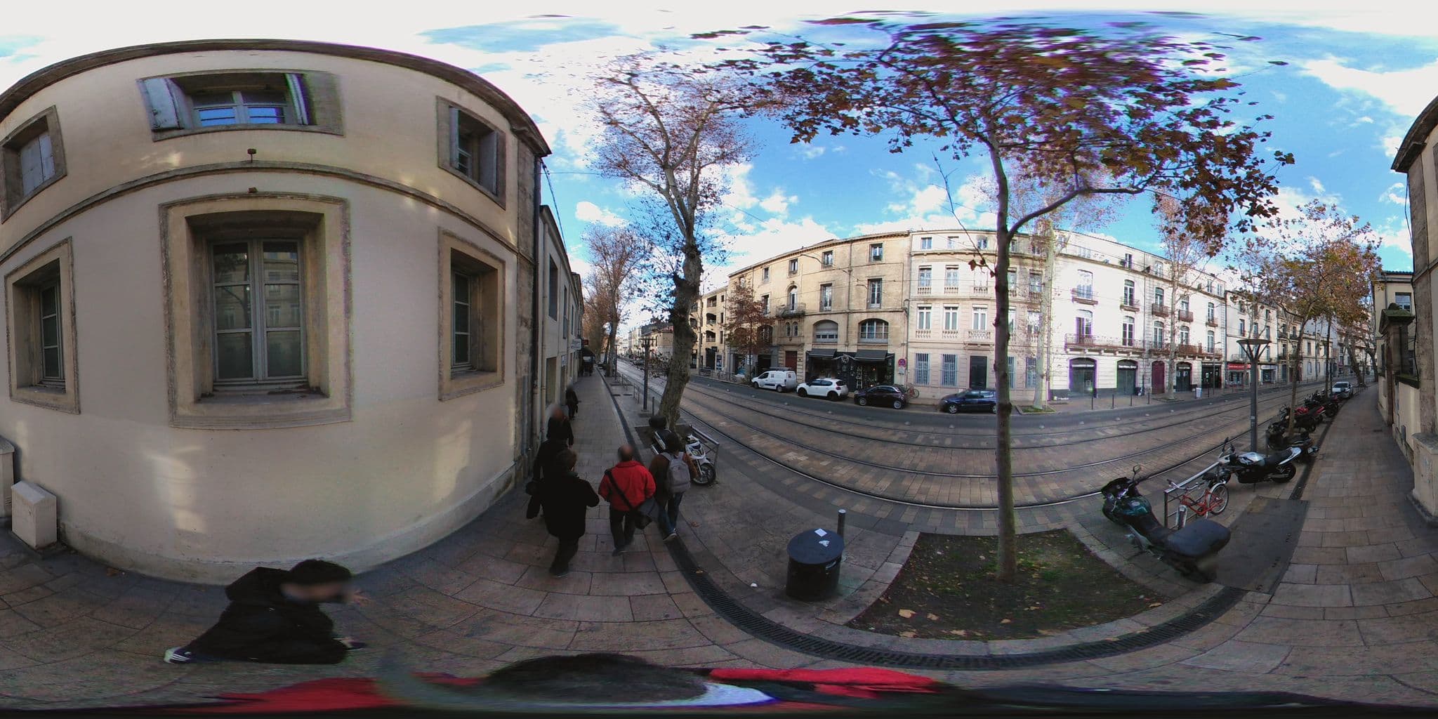 Street view near Auberge de jeunesse de Montpellier, Montpellier — © zimmy (CC BY-SA · Mapillary)