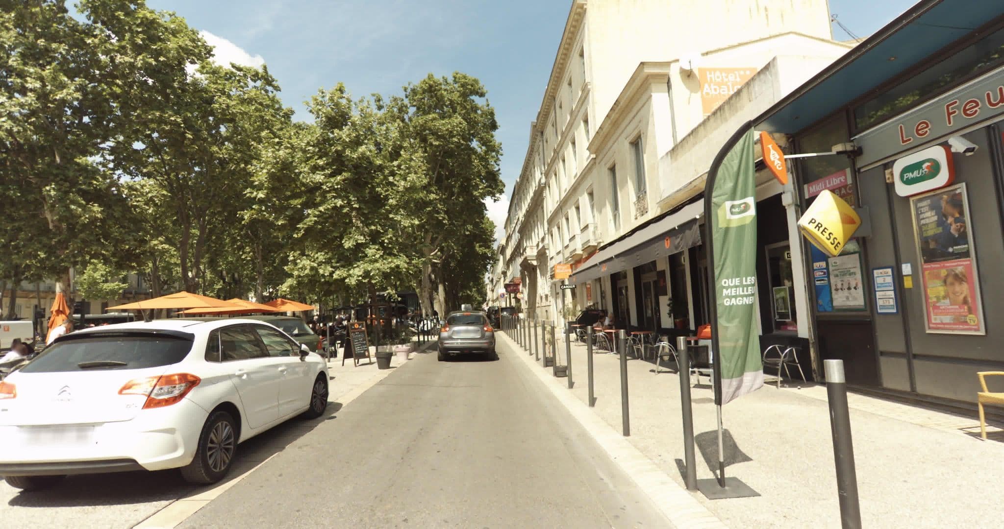 Street view near Hotel Terminus Audrans Nimes, Nîmes — © sogefi (CC BY-SA · Mapillary)