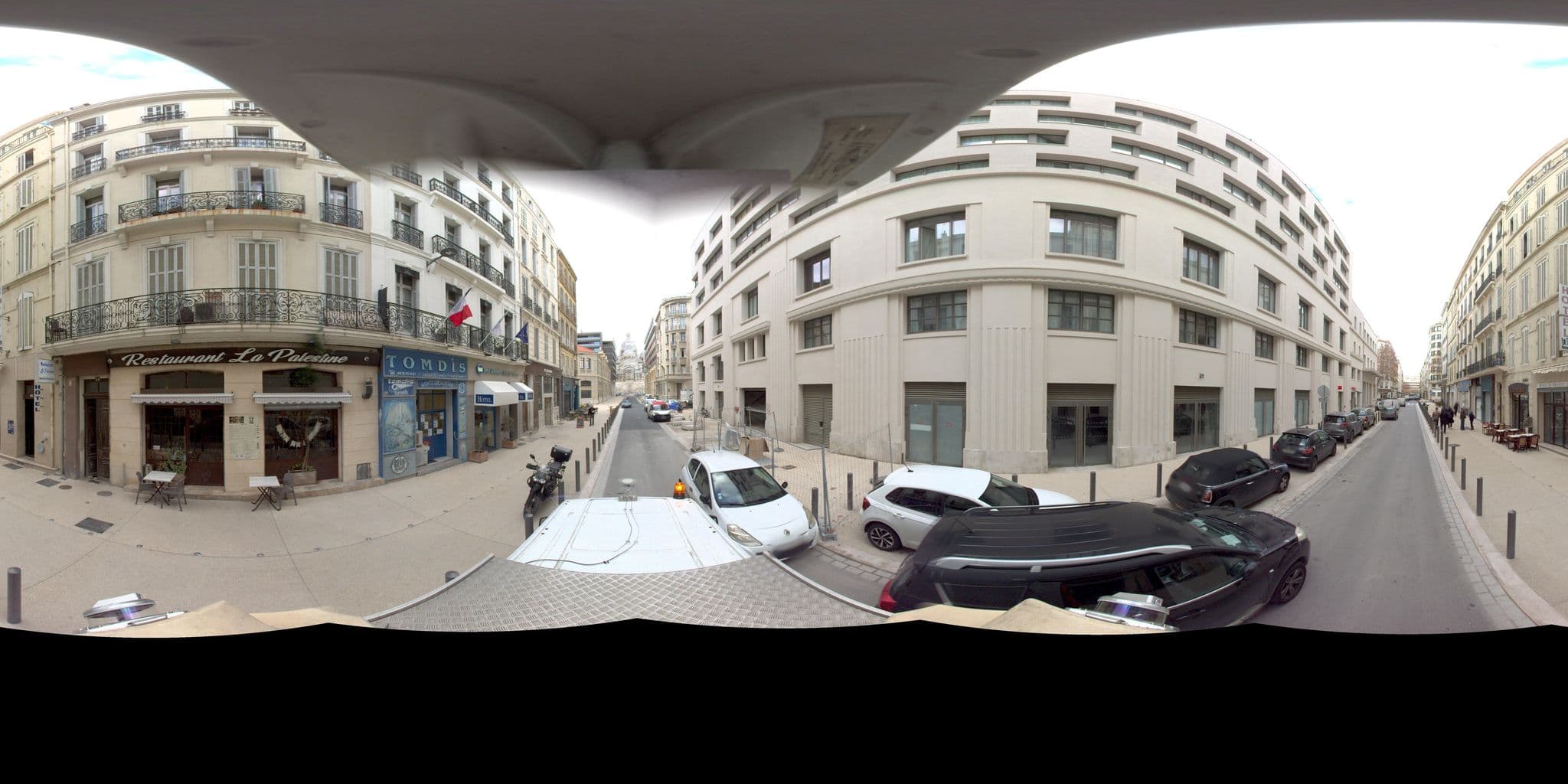 Street view near Hôtel de France, La Joliette — © Suez (CC BY-SA · Mapillary)