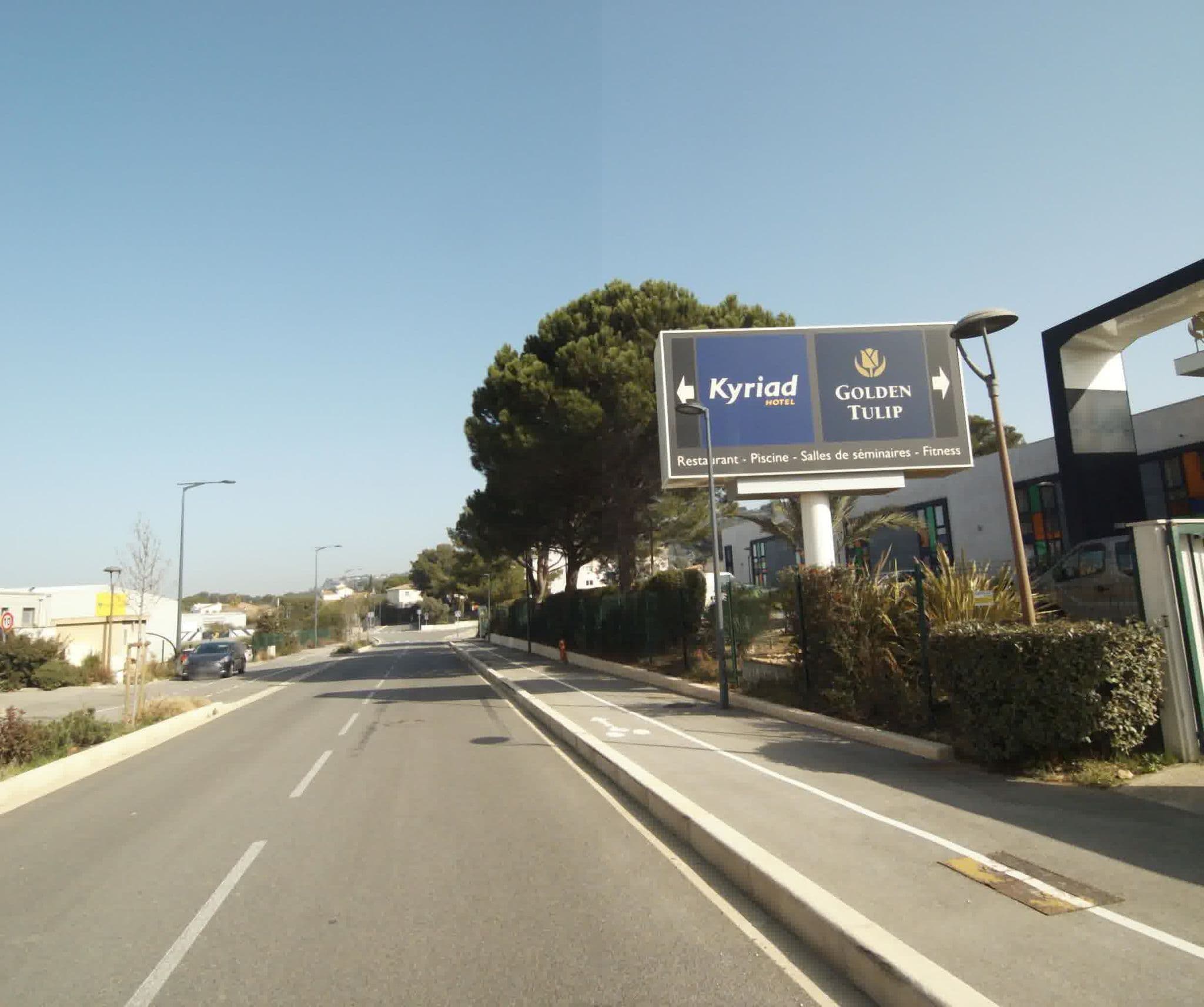 Street view near Golden Tulip, Vitrolles — © sogefi (CC BY-SA · Mapillary)