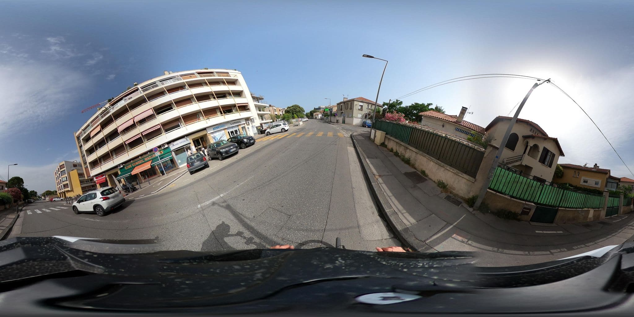 Street view near Méditerranée Evasan Domestique, Mazargues — © simon_geovelo (CC BY-SA · Mapillary)