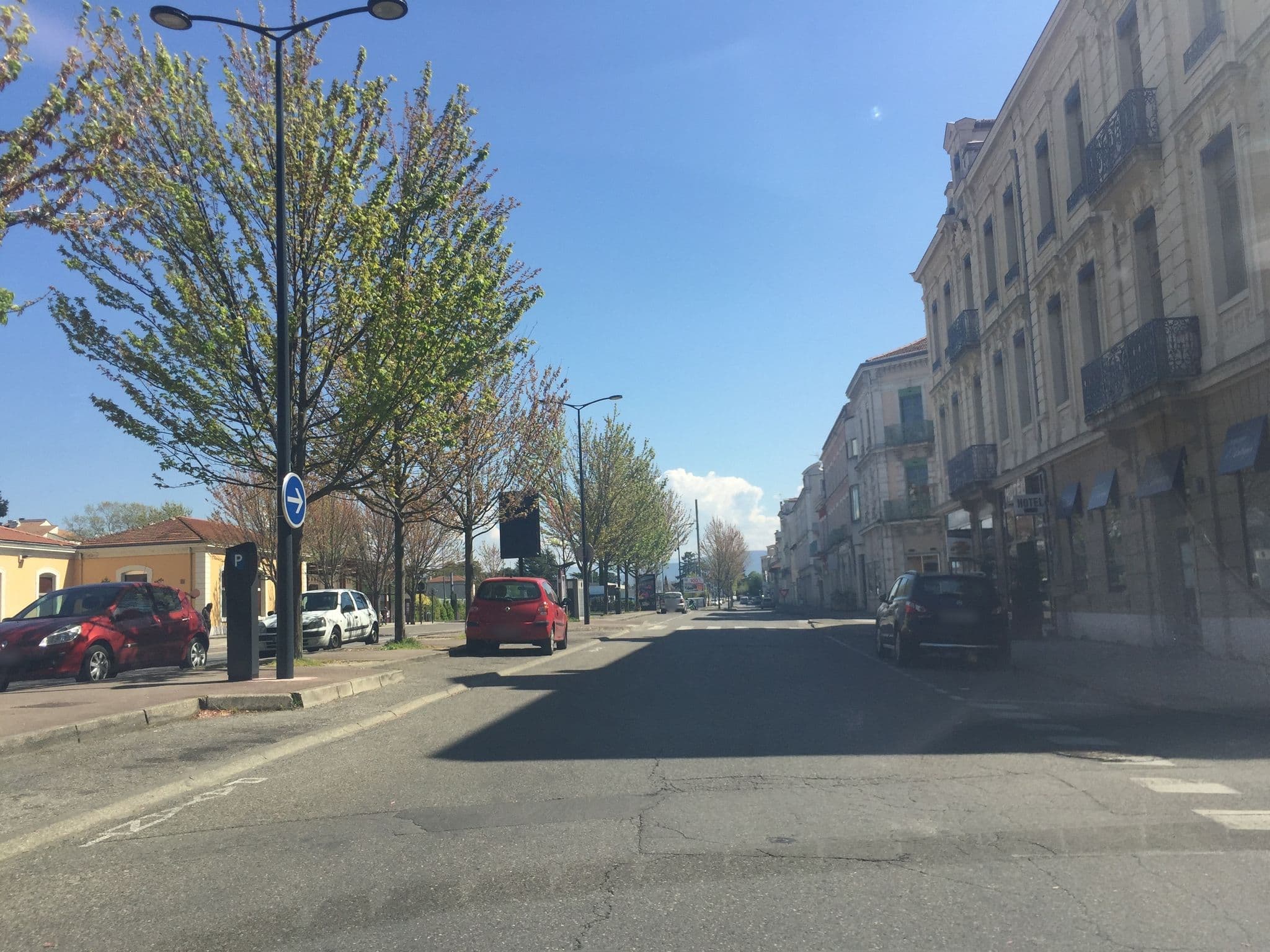 Street view near Hôtel de la gare, Romans-sur-Isère — © zimmy (CC BY-SA · Mapillary)