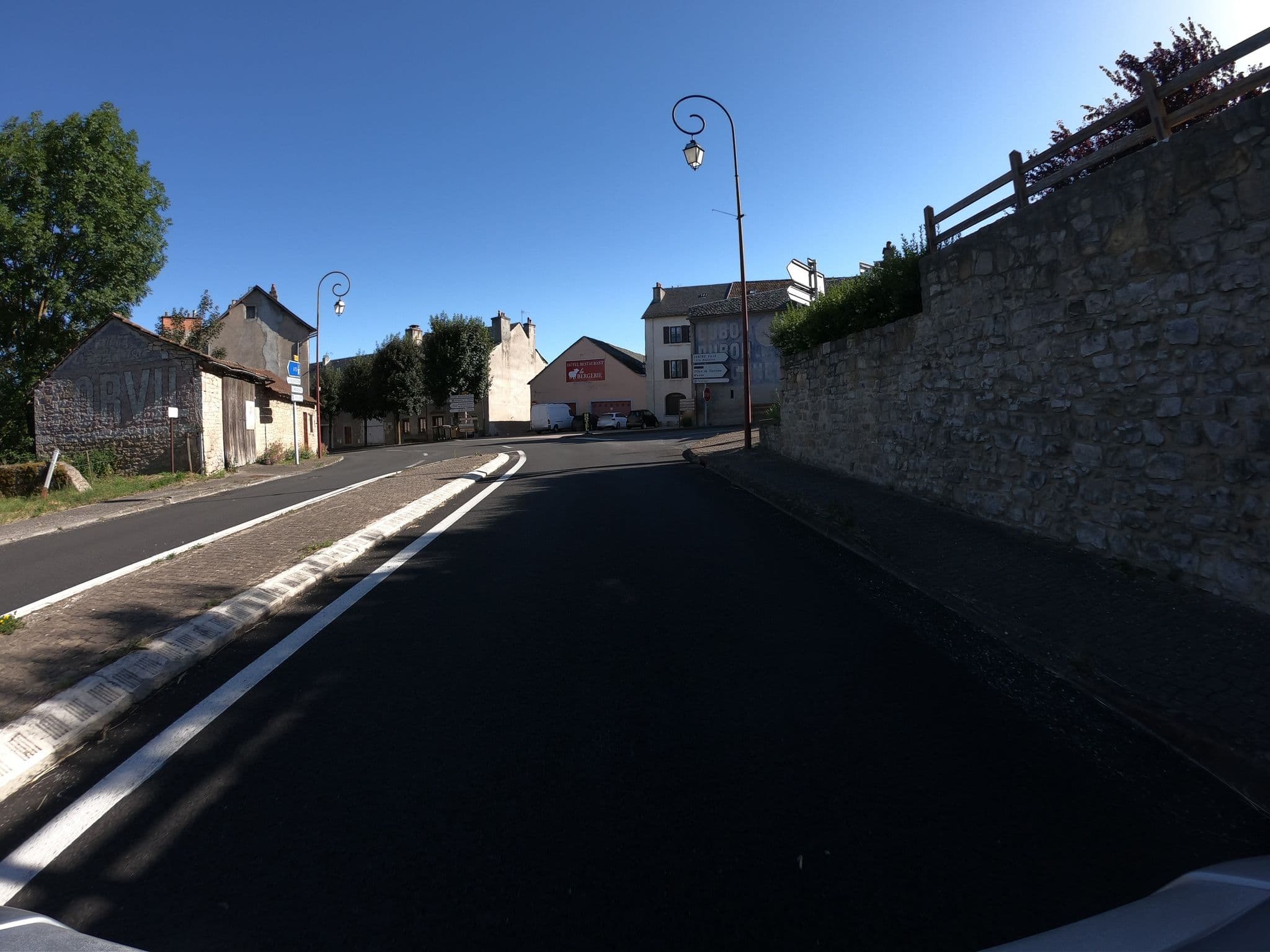 Street view near Bergerie, Sévérac-le-Château — © joostjakob (CC BY-SA · Mapillary)