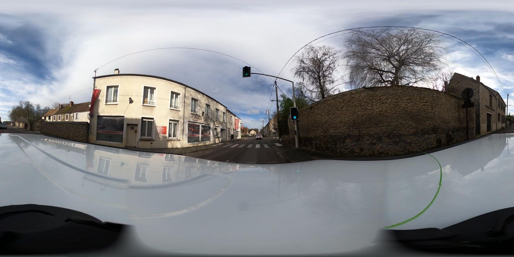 Street view near Hôtel Restaurant la Forge, Bailly-Carrois — © gobomap77 (CC BY-SA · Mapillary)