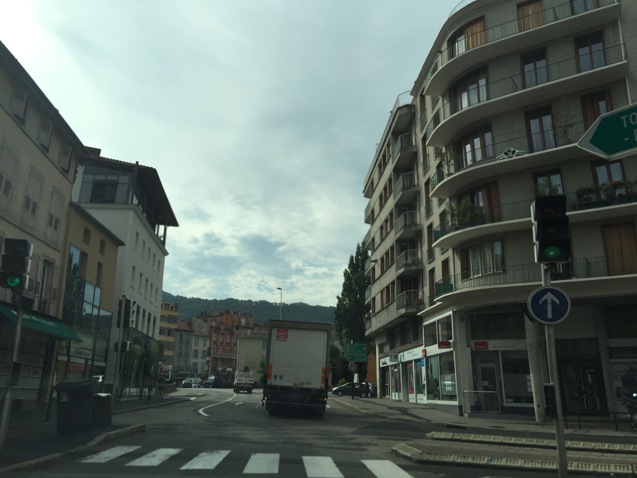 Street view near Hotel-Restaurant le Bilboquet, Le Puy-en-Velay — © geraldchatagnon (CC BY-SA · Mapillary)