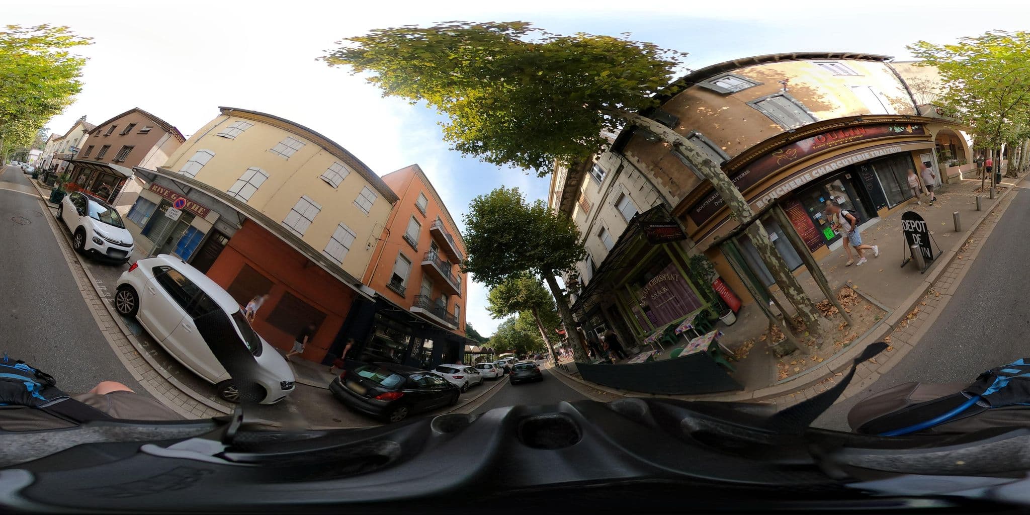 Street view near Hôtel Bleu des Sources, Vals-les-Bains — © Krob (CC BY-SA · Mapillary)