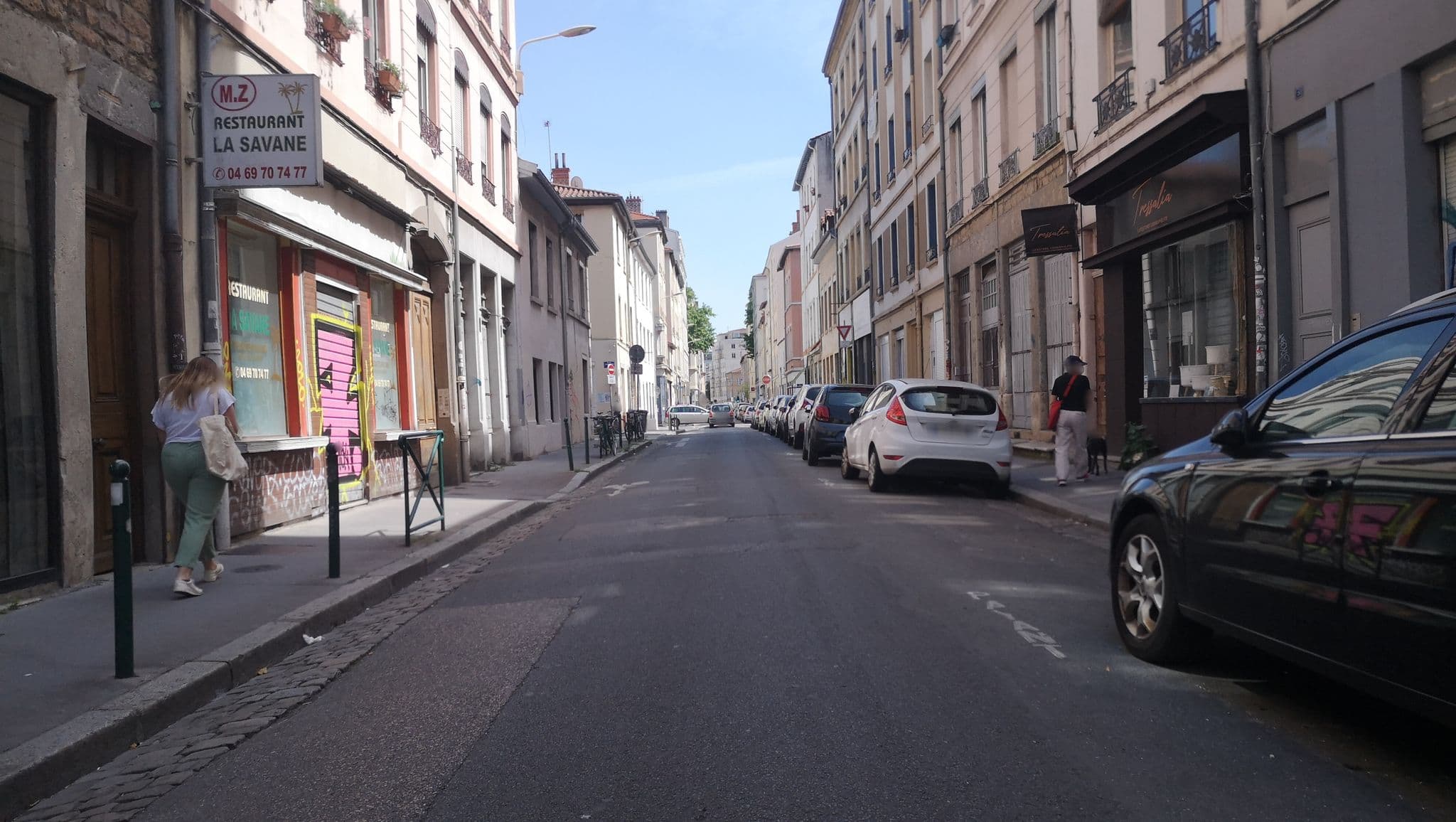 Street view near Le Petit Gryphe, Lyon — © blueberry (CC BY-SA · Mapillary)